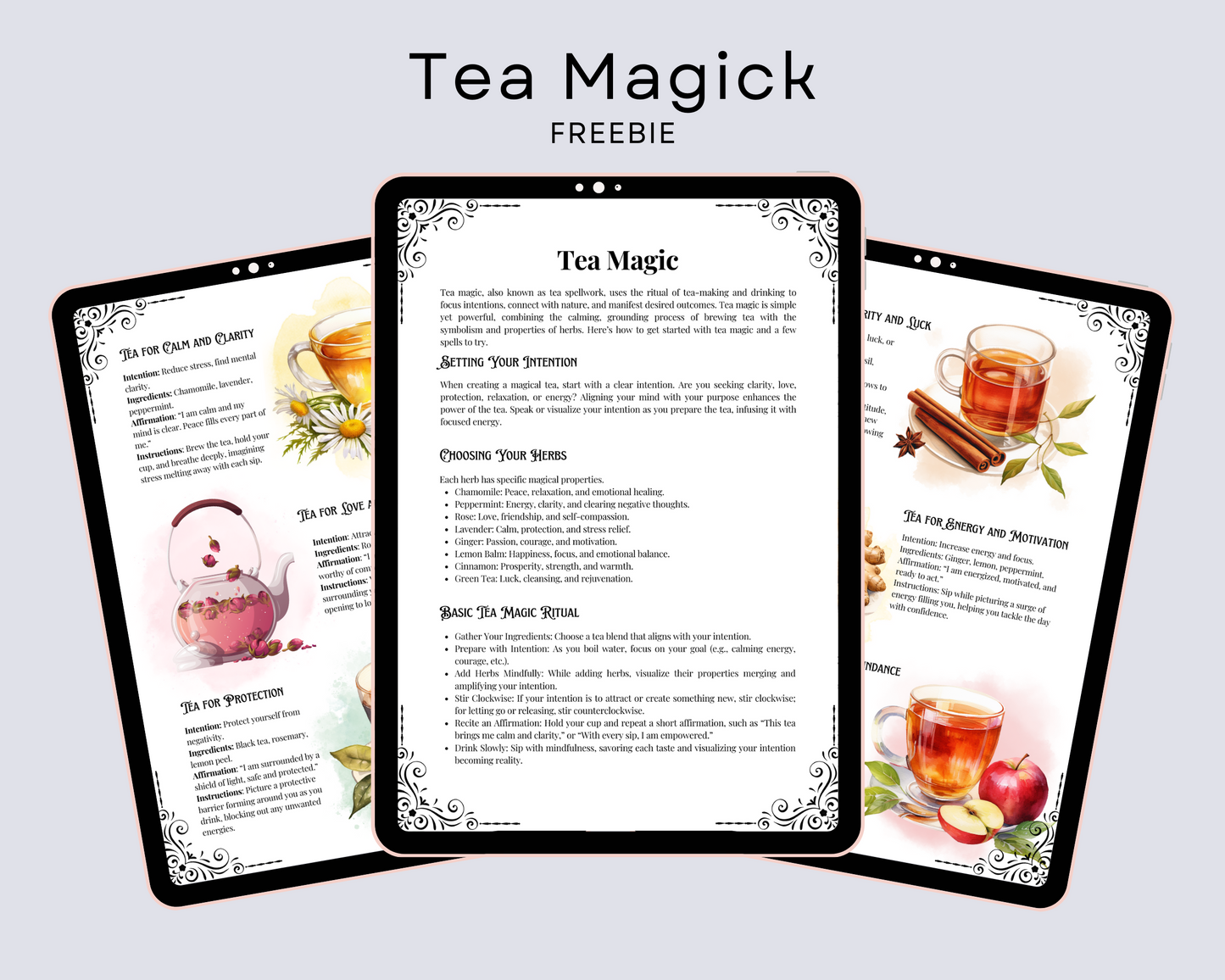 Simple Tea Magick Recipes