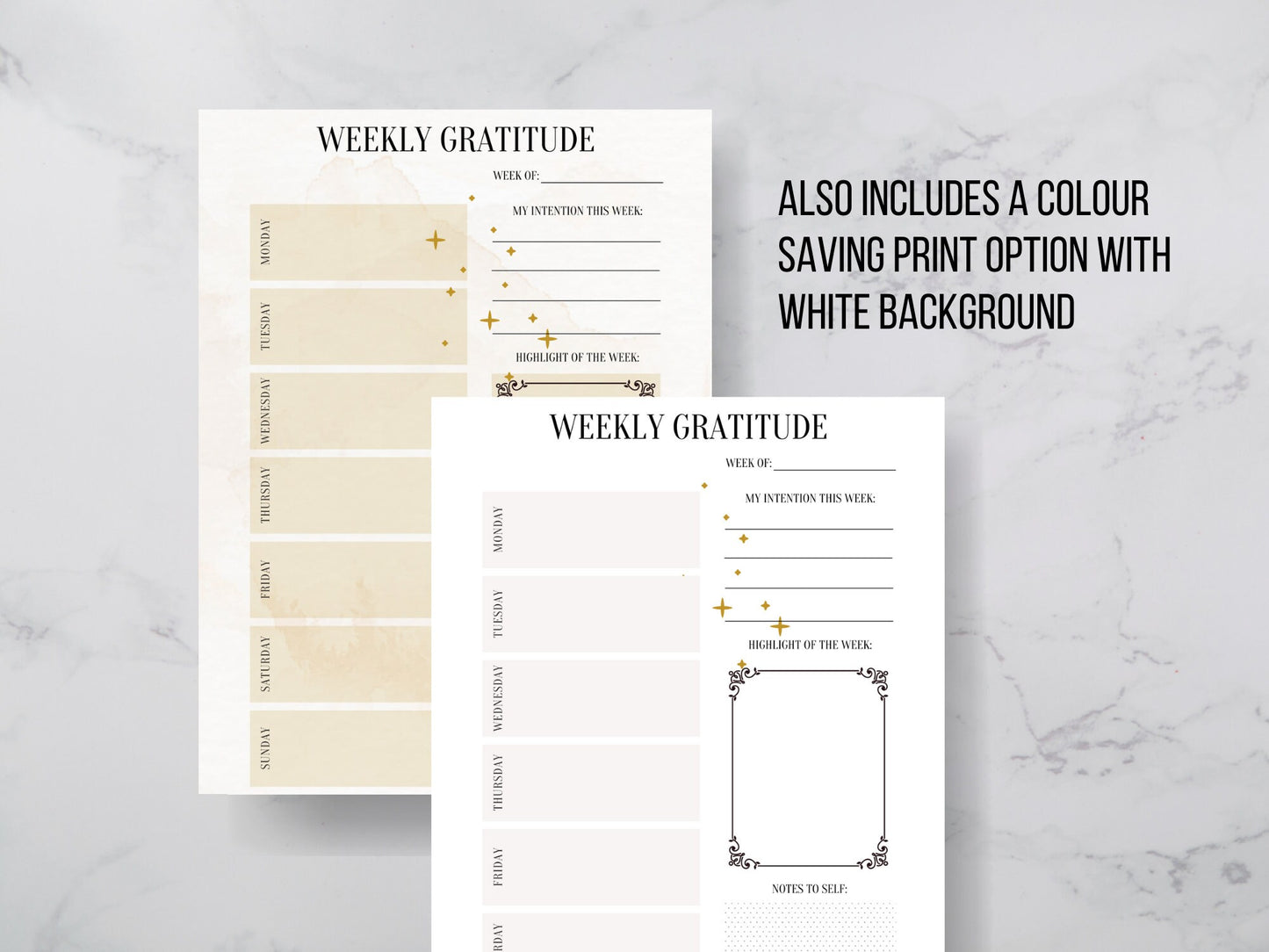 Daily Gratitude Journal | Minimalist Gratitude Journal | Digital Daily Reflection