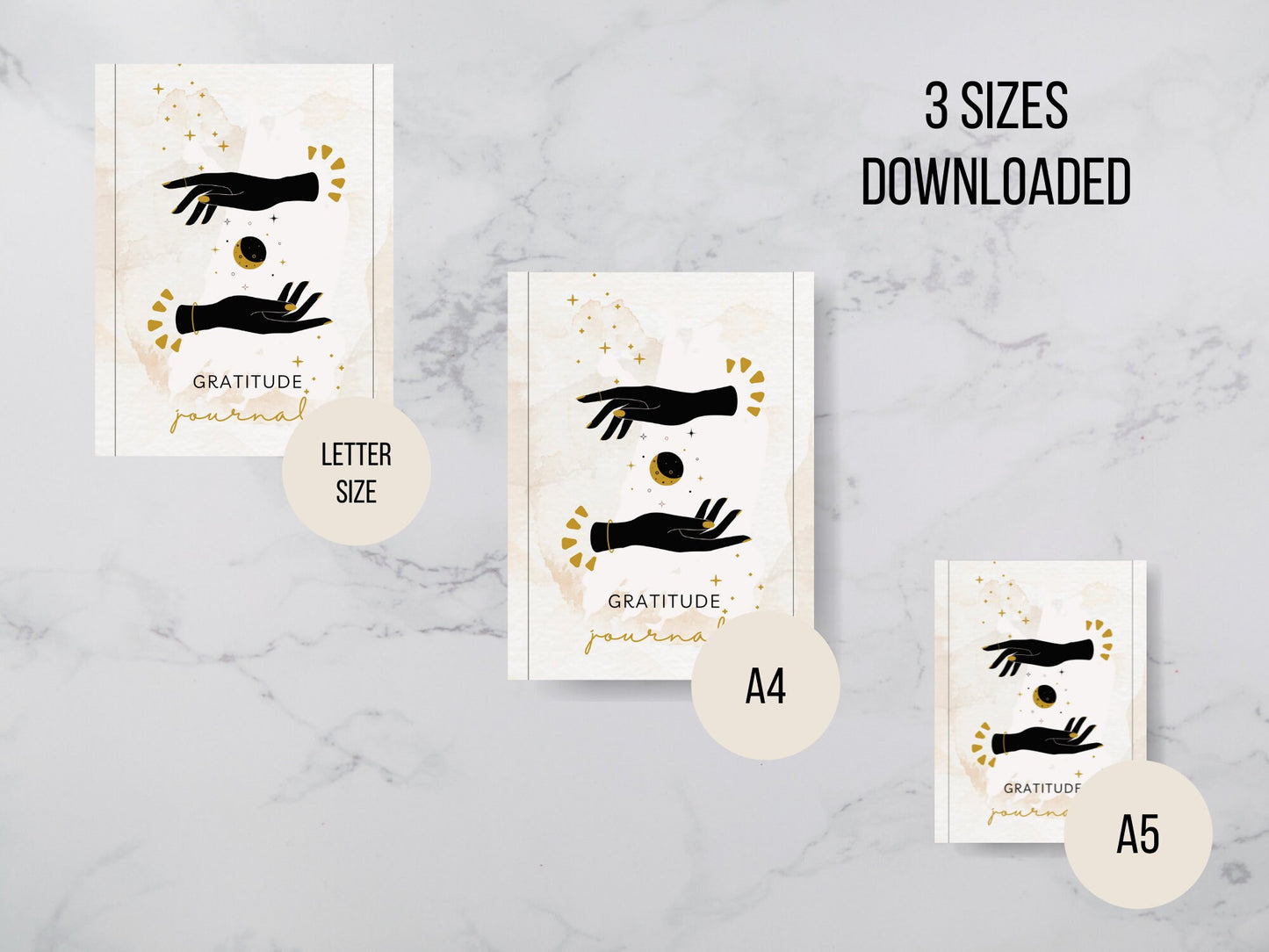 Daily Gratitude Journal | Minimalist Gratitude Journal | Digital Daily Reflection