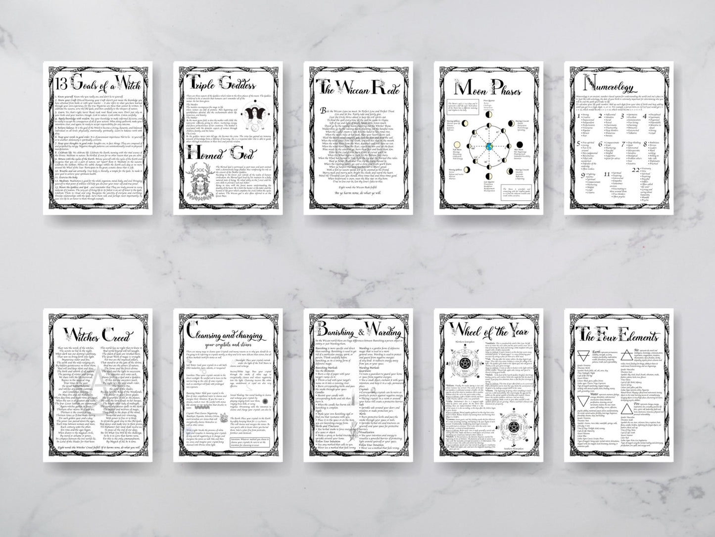 Witchcraft Basics Volume 1 Grimoire Starter Kit, Grimoire Pages, Grimoire Printables, Witch Printables, Book of Shadows Printables. Vol. 1