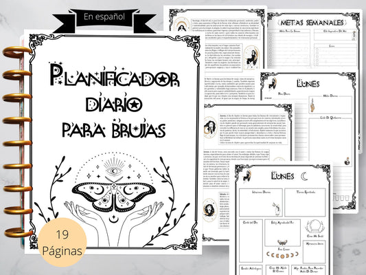 EN ESPAÑOL. Planificador diario de brujas.