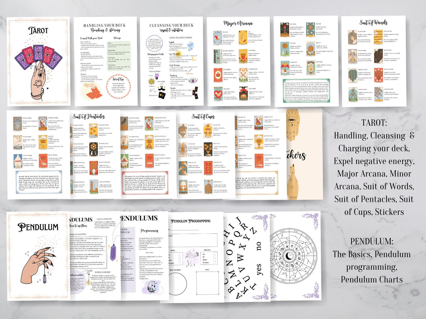 The most beautiful and complete Grimoire for Baby Modern Witches. Full Color. A4, A5, Letter Size. Instant download.