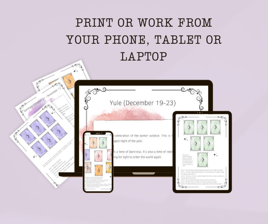 The Wheel of the Year Tarot Spread- Tarot Bundle