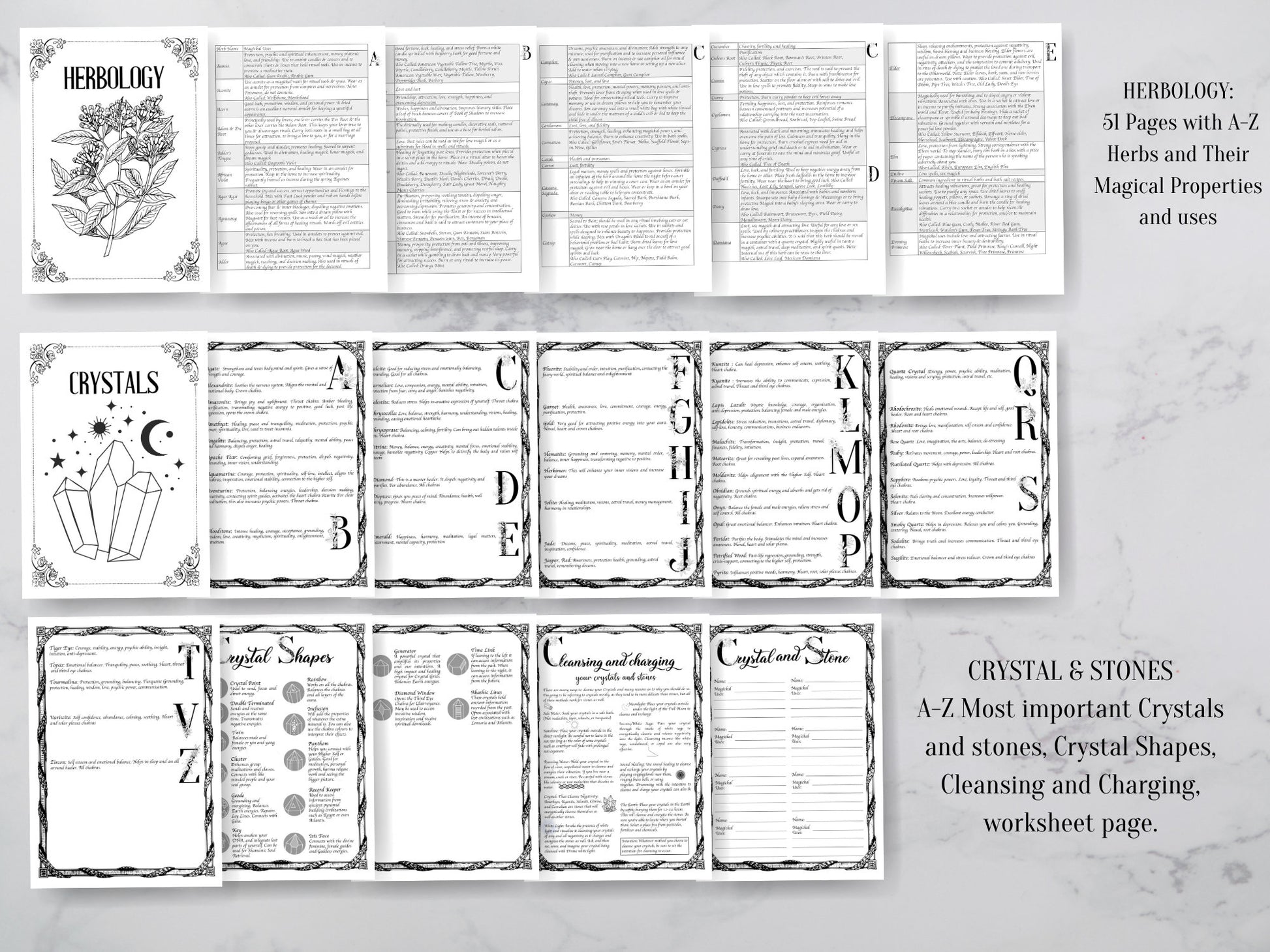 My First Grimoire, Digital Book Of Shadows, The most Complete Grimoire. A4,A5, LETTER SIZE. Instant download
