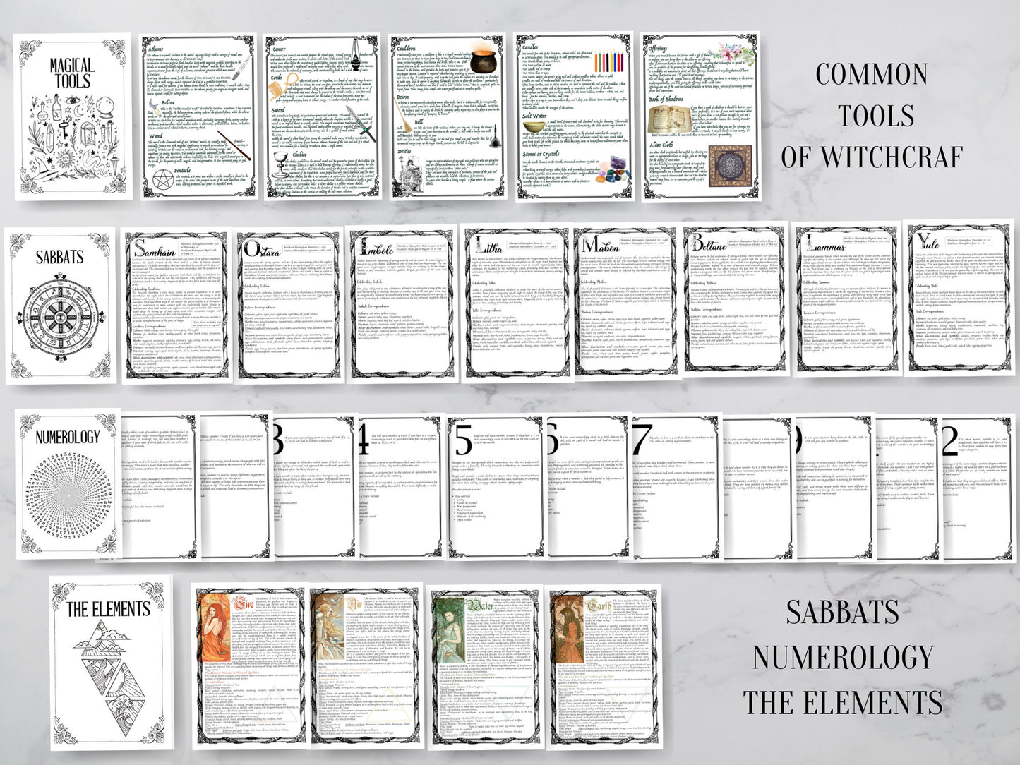 My First Grimoire, Digital Book Of Shadows, The most Complete Grimoire. A4,A5, LETTER SIZE. Instant download