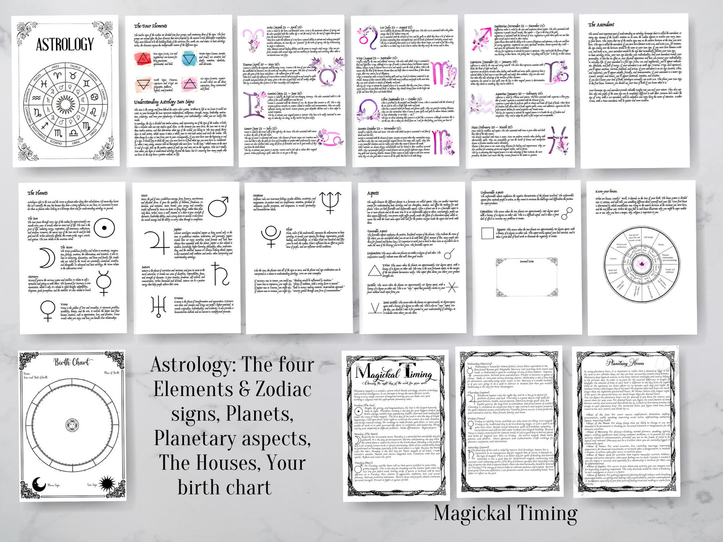 My First Grimoire, Digital Book Of Shadows, The most Complete Grimoire. A4,A5, LETTER SIZE. Instant download
