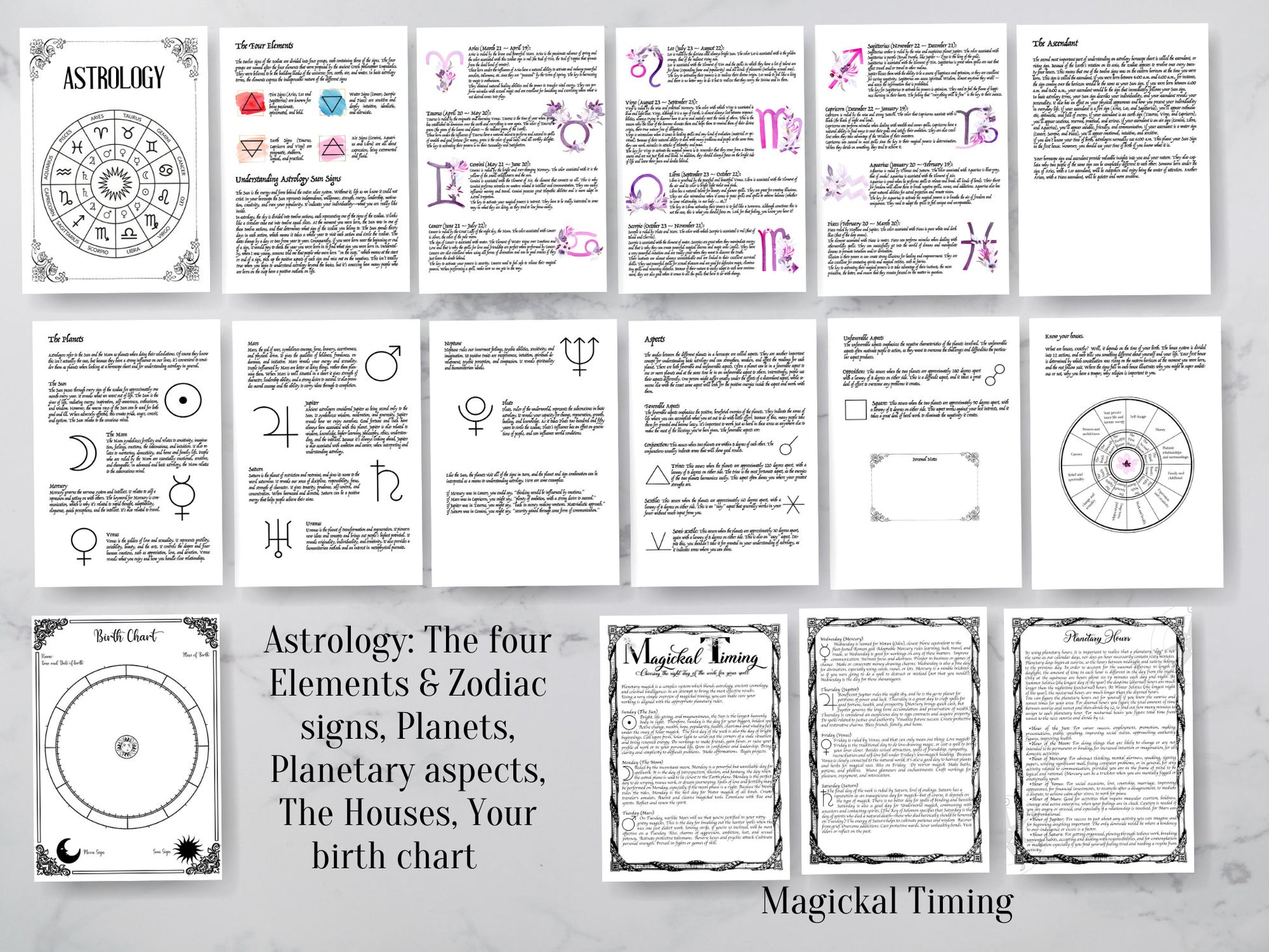 My First Grimoire, Digital Book Of Shadows, The most Complete Grimoire. A4,A5, LETTER SIZE. Instant download