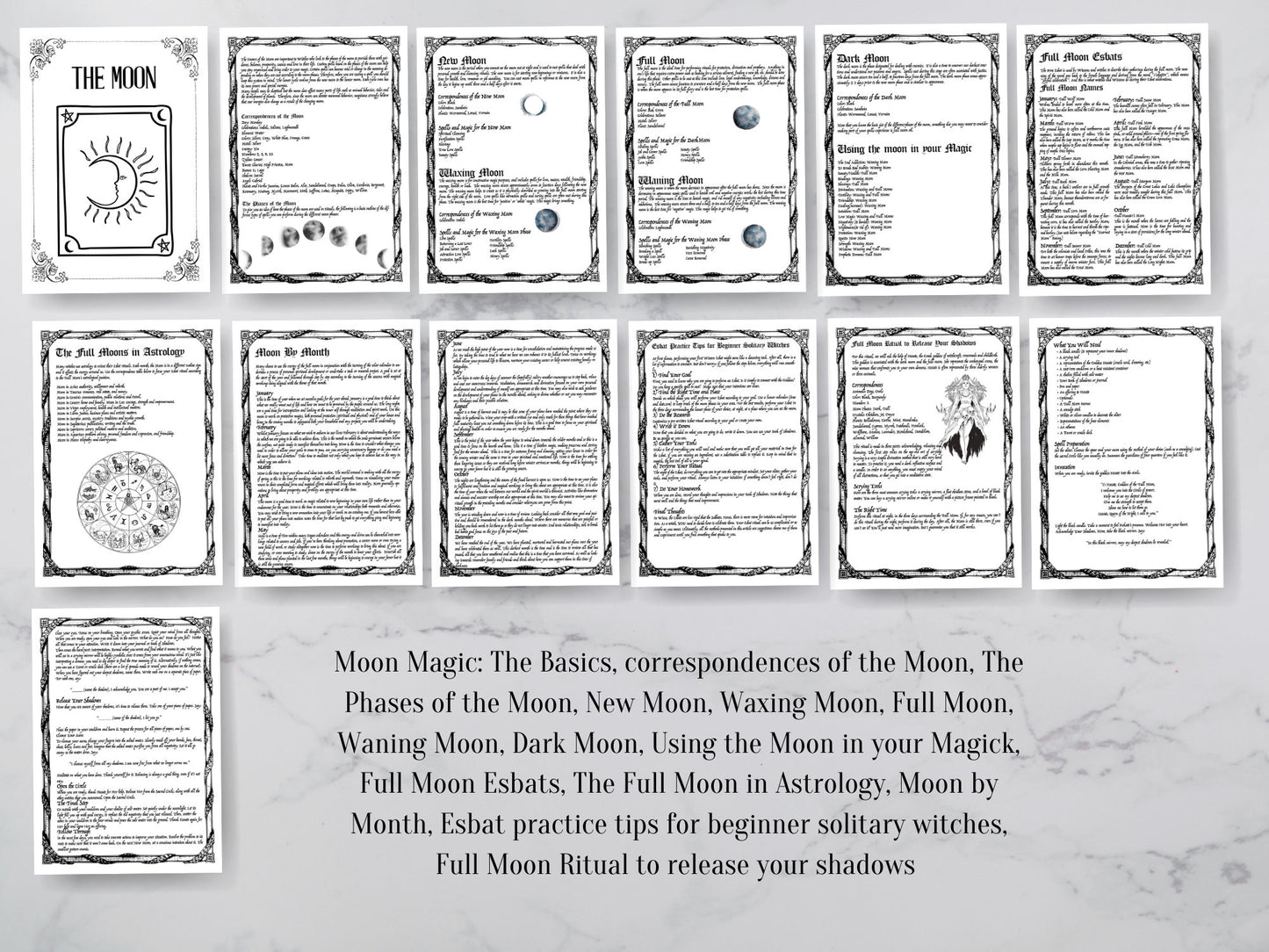 My First Grimoire, Digital Book Of Shadows, The most Complete Grimoire. A4,A5, LETTER SIZE. Instant download