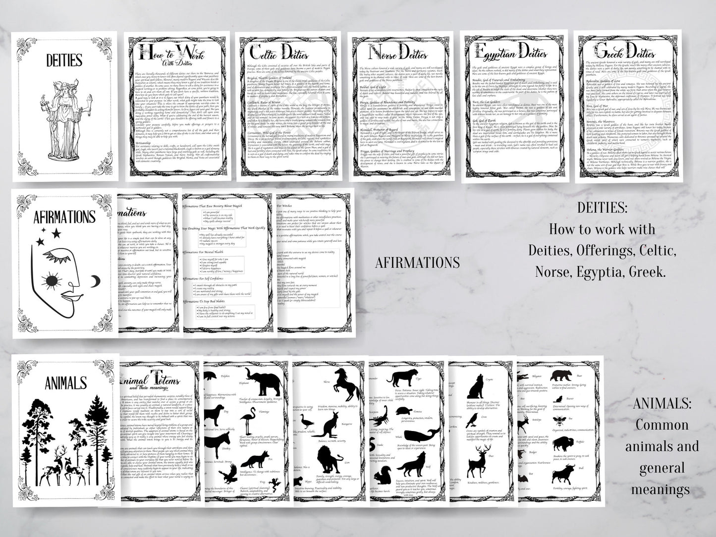 My First Grimoire, Digital Book Of Shadows, The most Complete Grimoire. A4,A5, LETTER SIZE. Instant download