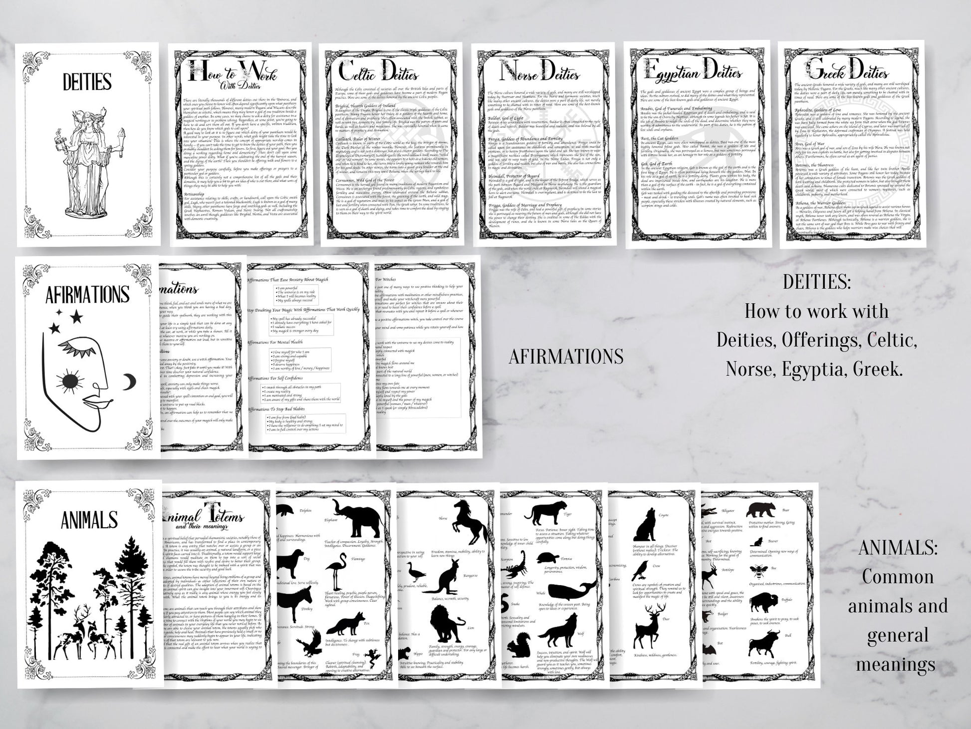 My First Grimoire, Digital Book Of Shadows, The most Complete Grimoire. A4,A5, LETTER SIZE. Instant download