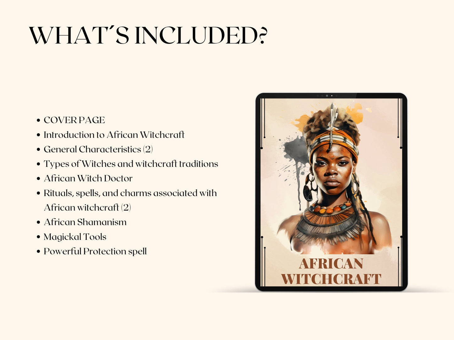 African Witchcraft. Basics. Beautiful pages for your Book Of Shadows. Instant Download