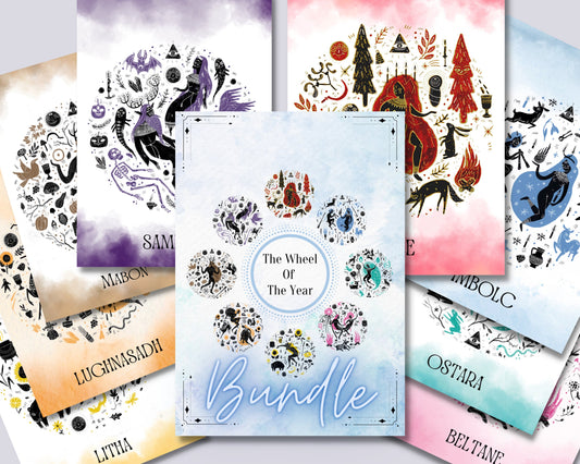 NEW Wheel Of the Year BUNDLE, Printable Grimoire Pages