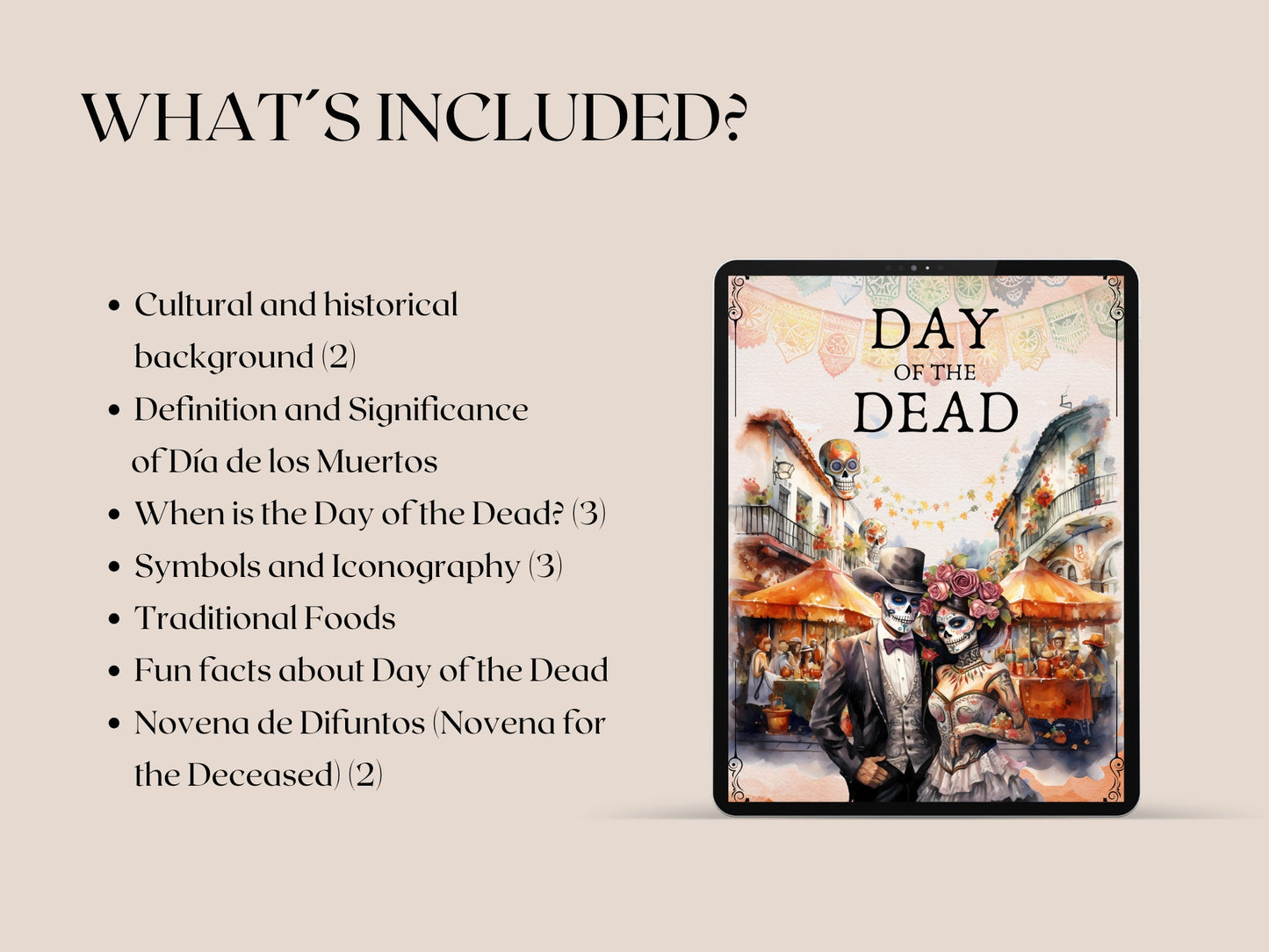 Day of the Dead. Día de los Muertos. Basics. Printable.