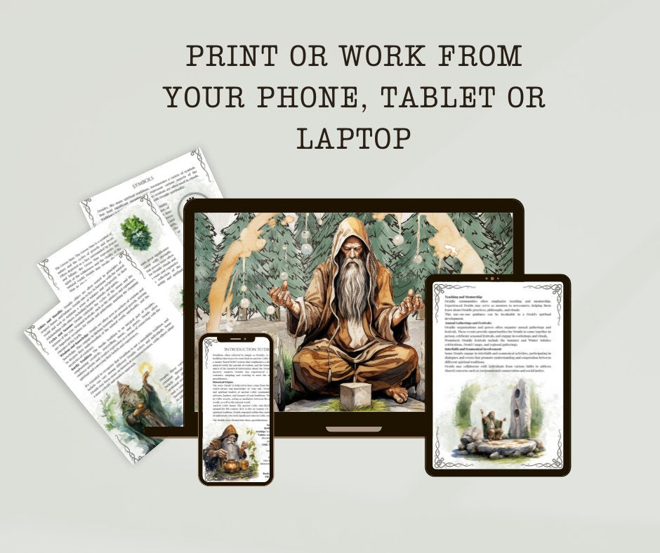 Druidism. Basics. Celtic Witchcraft. Beautiful pages for your Book Of Shadows. Printable