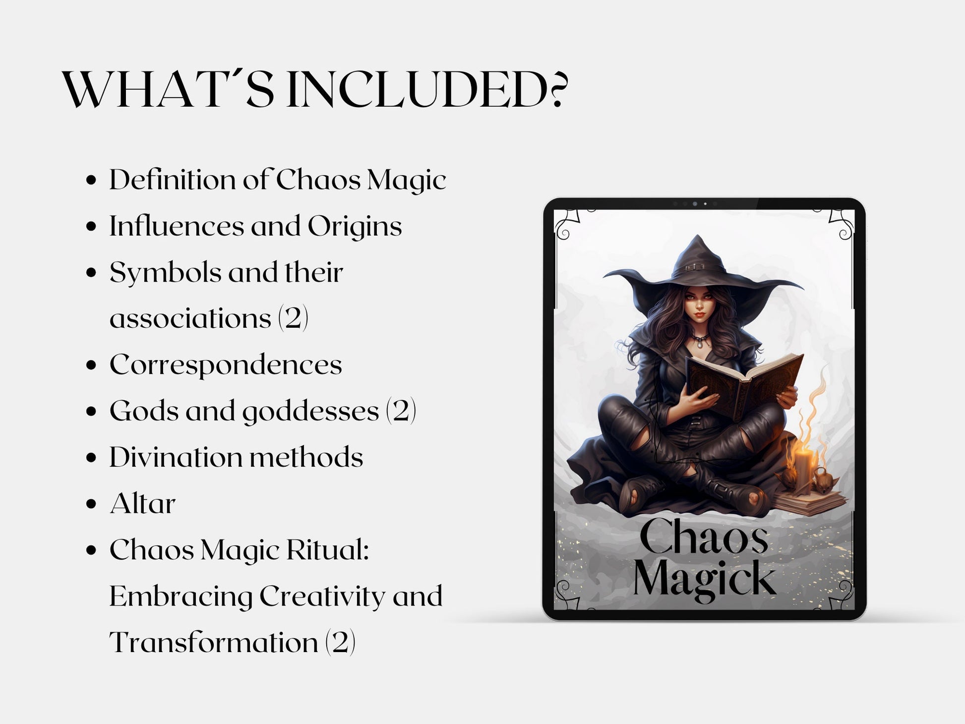 Chaos Magick. Basics. Beautiful pages for your Book Of Shadows. Printable.