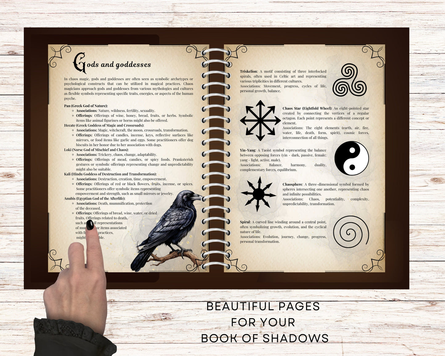 Chaos Magick. Basics. Beautiful pages for your Book Of Shadows. Printable.