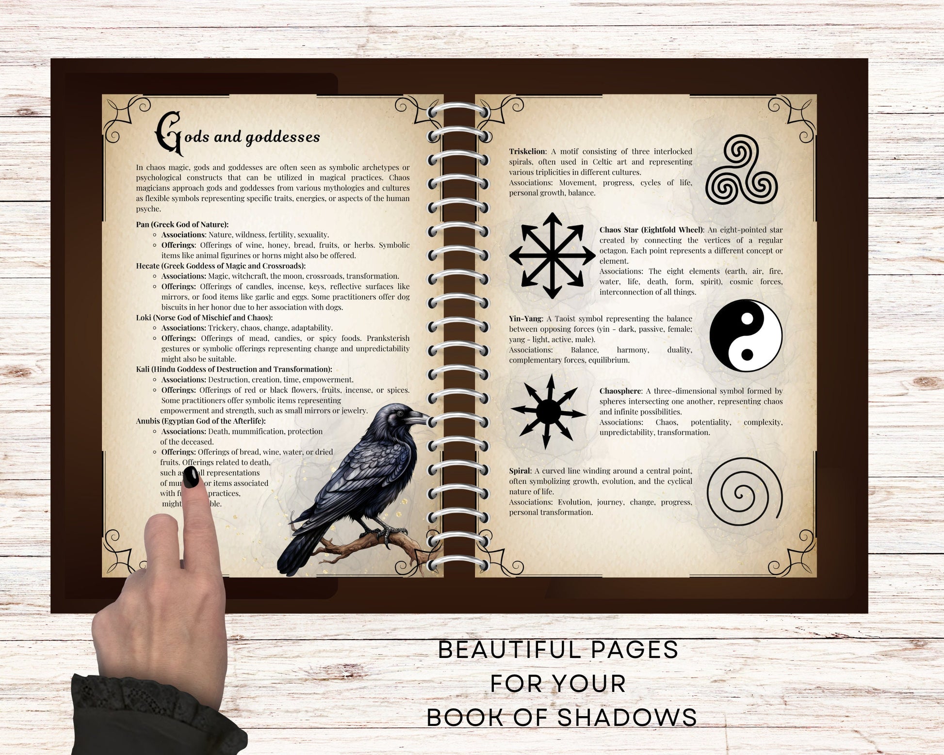 Chaos Magick. Basics. Beautiful pages for your Book Of Shadows. Printable.