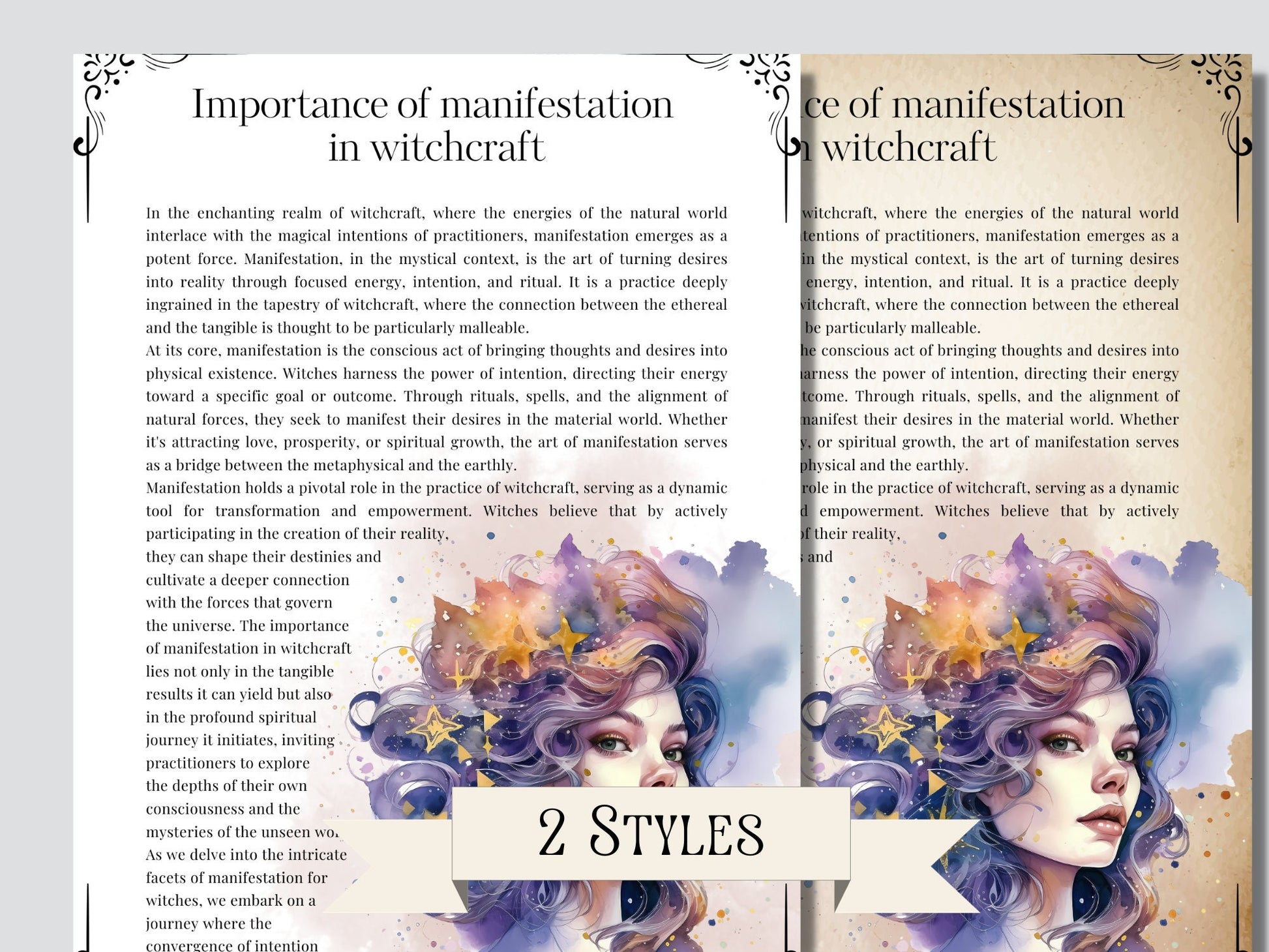 Manifestation for Witches Bundle. Guide, Rituals, Correspondences, and More!+ BONUS!.Printable Pages