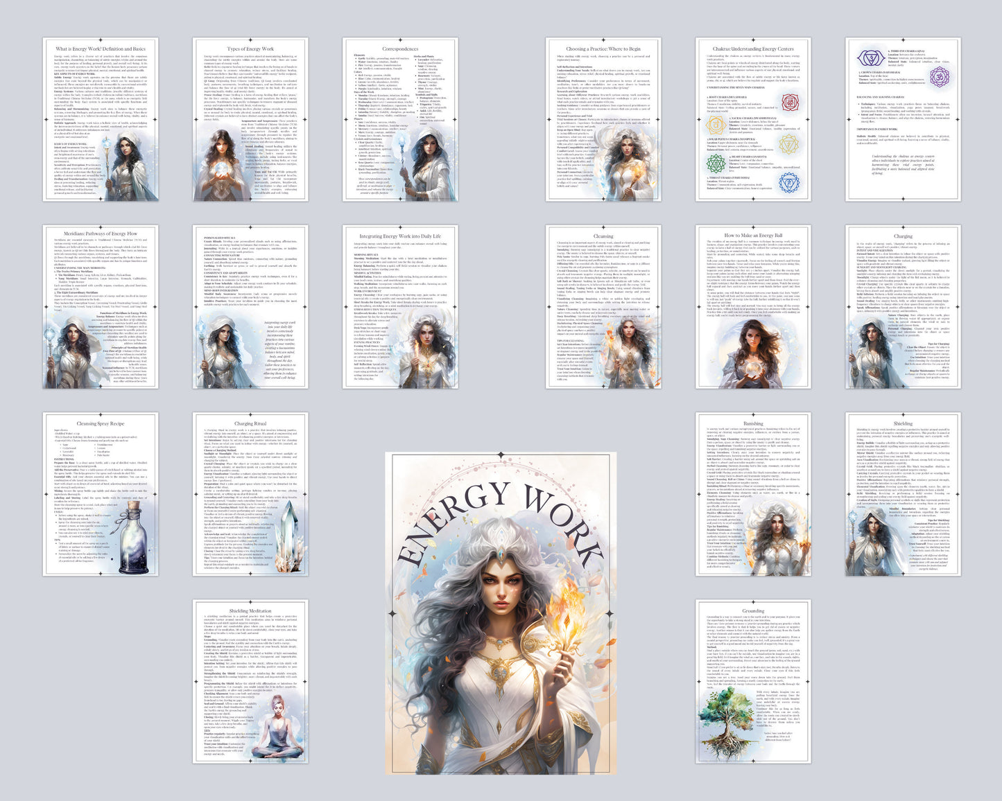 Energy Work. Basic Guide. Printable