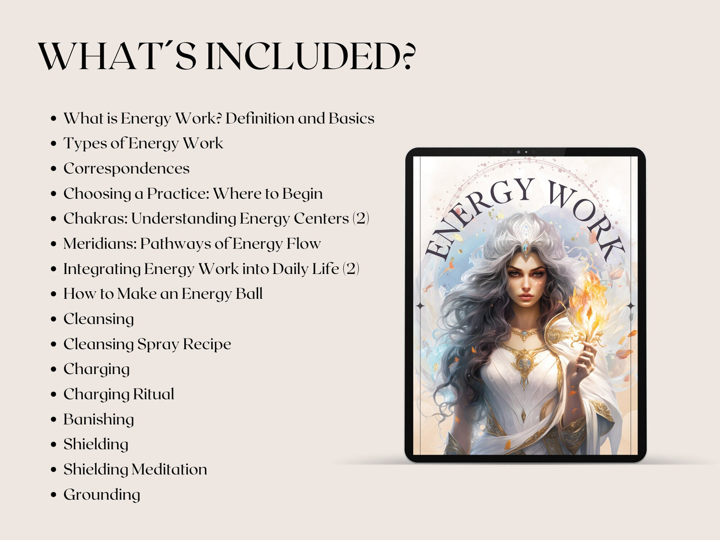 Energy Work. Basic Guide. Printable