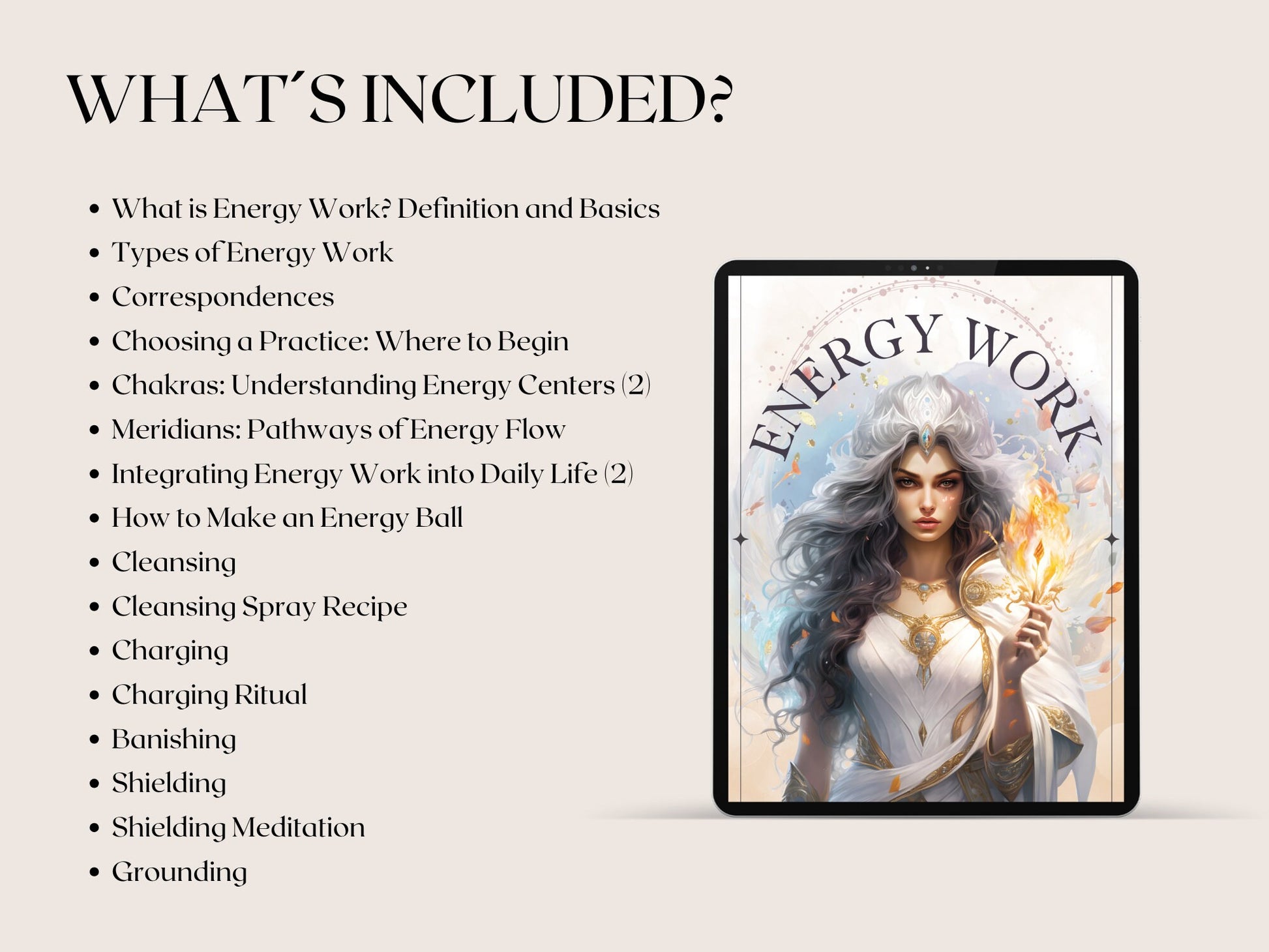 Energy Work. Basic Guide. Printable