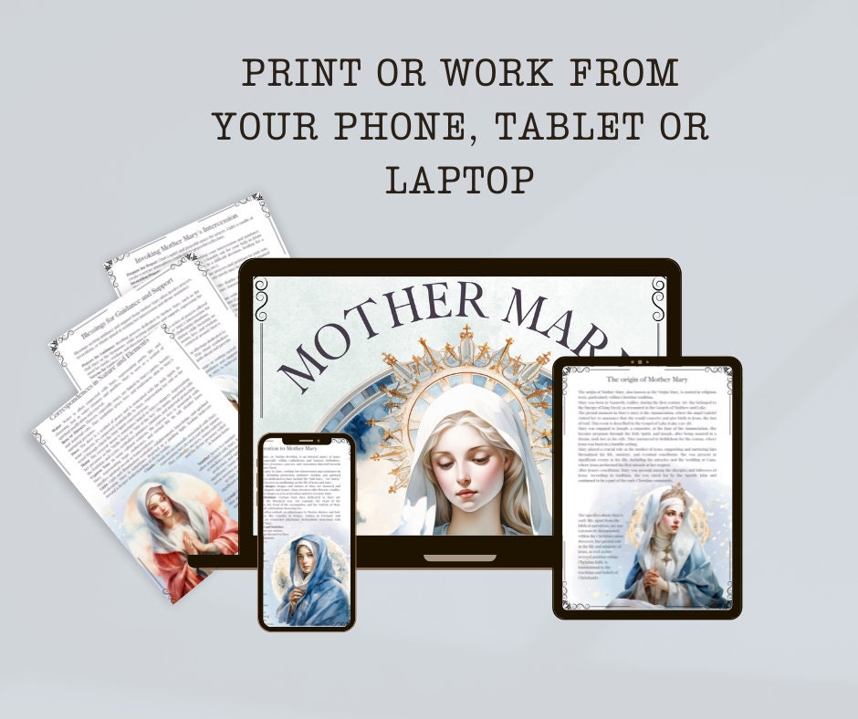 Mother Mary. Saint Mary. Virgin Mary. Marian devotion. Beautiful pages. Printable