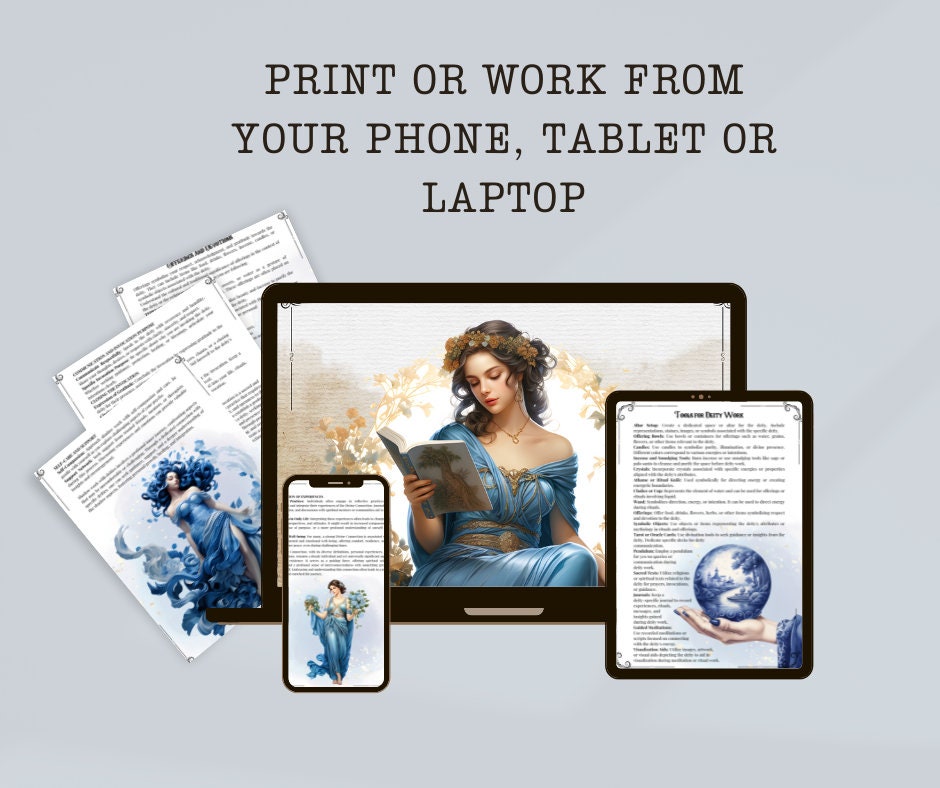 Guide To The Basics Of Deity Work. Beautiful pages. Printable
