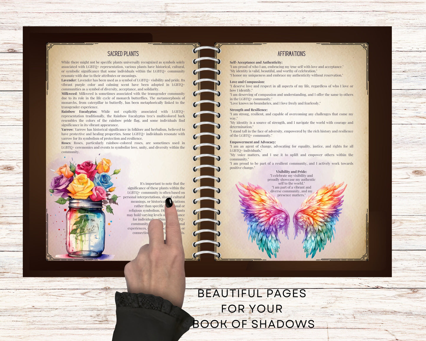 Queer Witch. Basics. Grimoire printable pages. 32 pages.