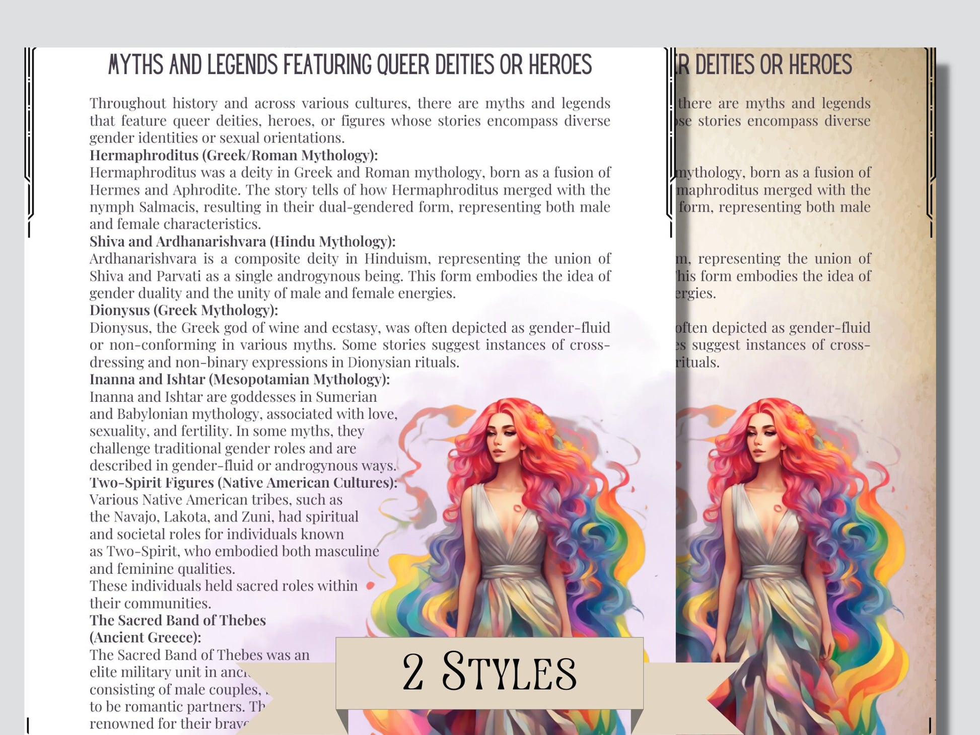 Queer Witch. Basics. Grimoire printable pages. 32 pages.