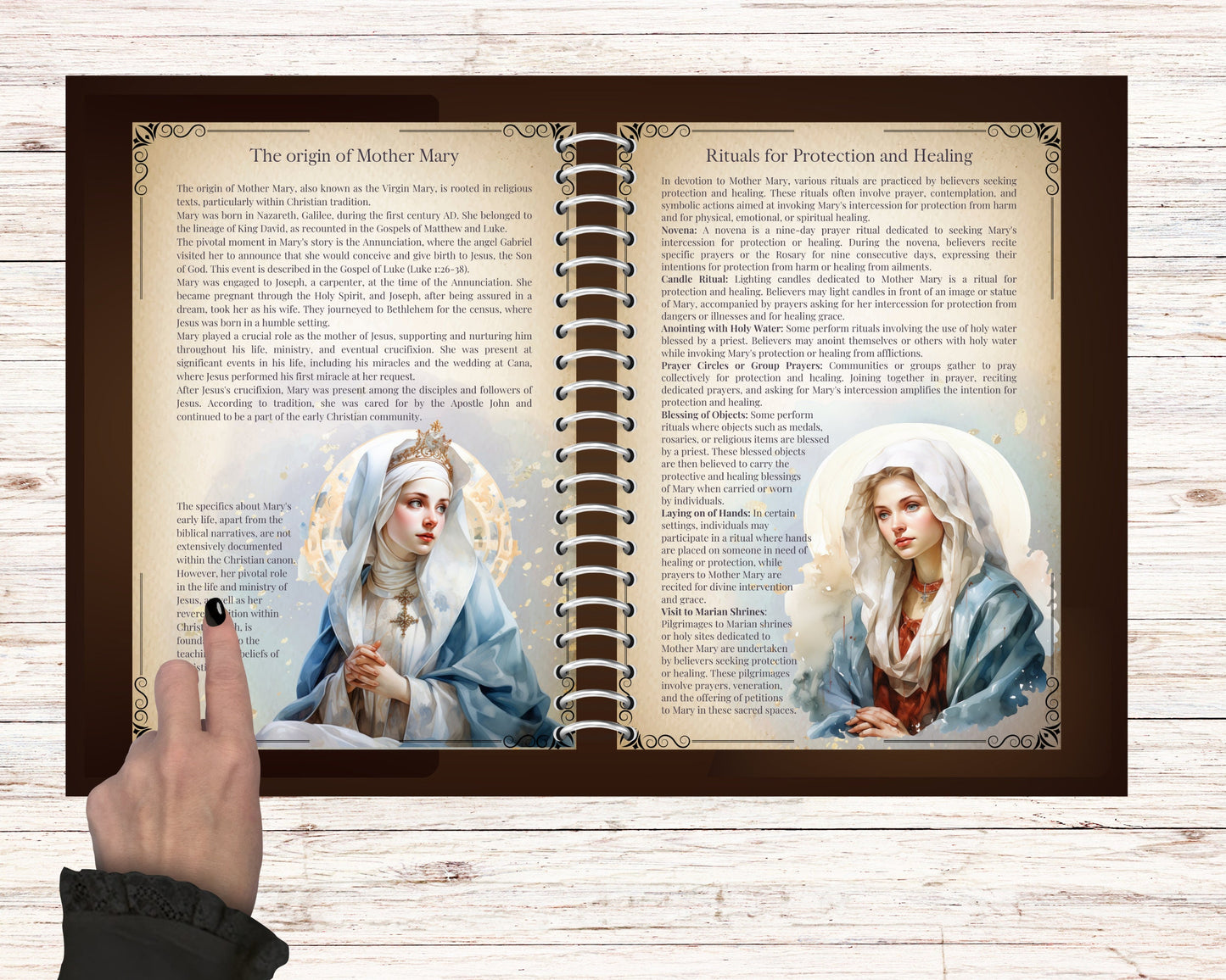Mother Mary. Saint Mary. Virgin Mary. Marian devotion. Beautiful pages. Printable