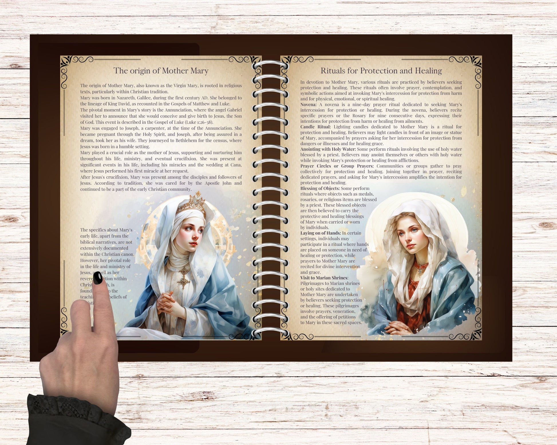 Mother Mary. Saint Mary. Virgin Mary. Marian devotion. Beautiful pages. Printable