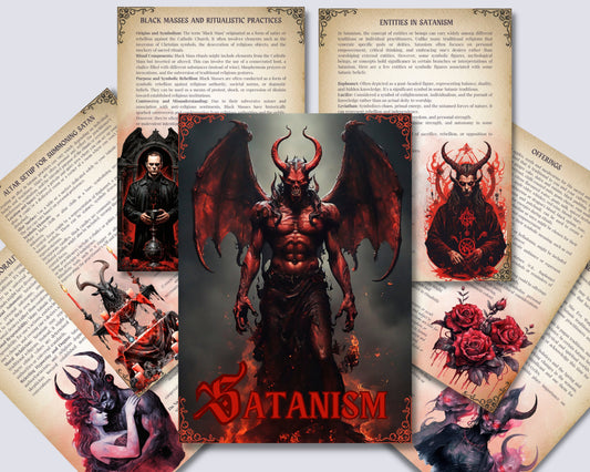 Satanism.Basics. Grimoire printable pages.