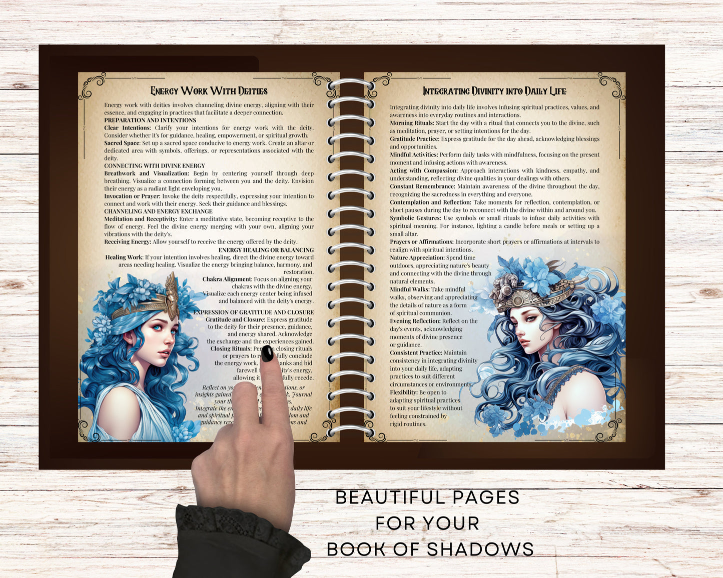 Guide To The Basics Of Deity Work. Beautiful pages. Printable