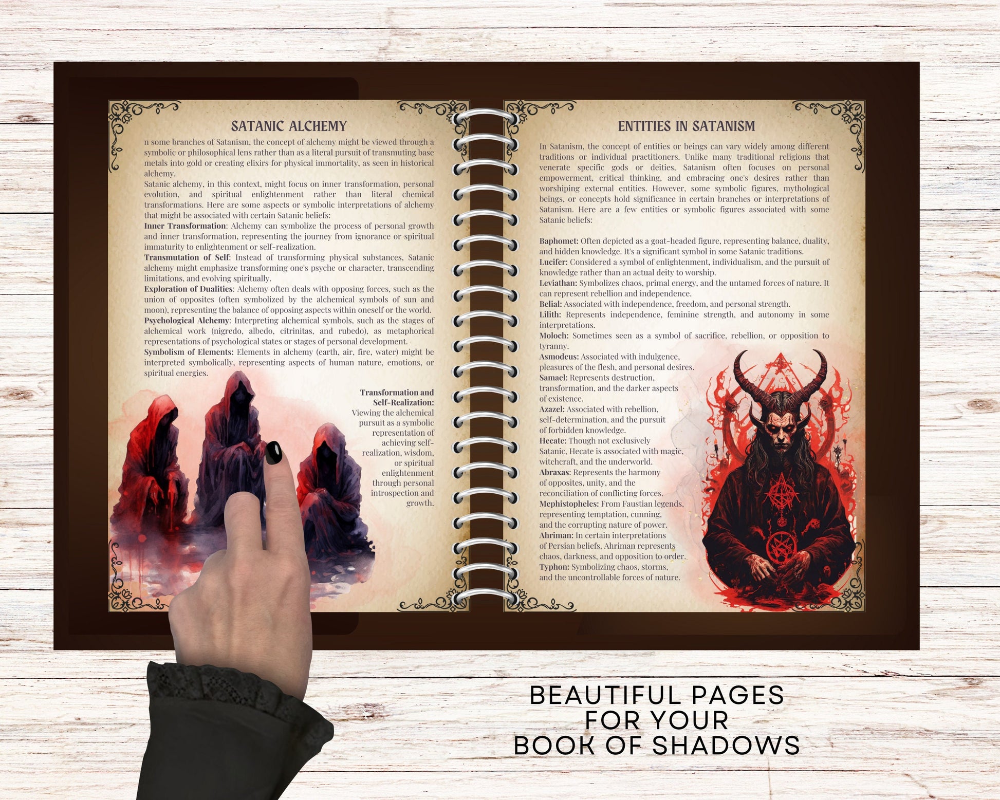 Satanism.Basics. Grimoire printable pages.