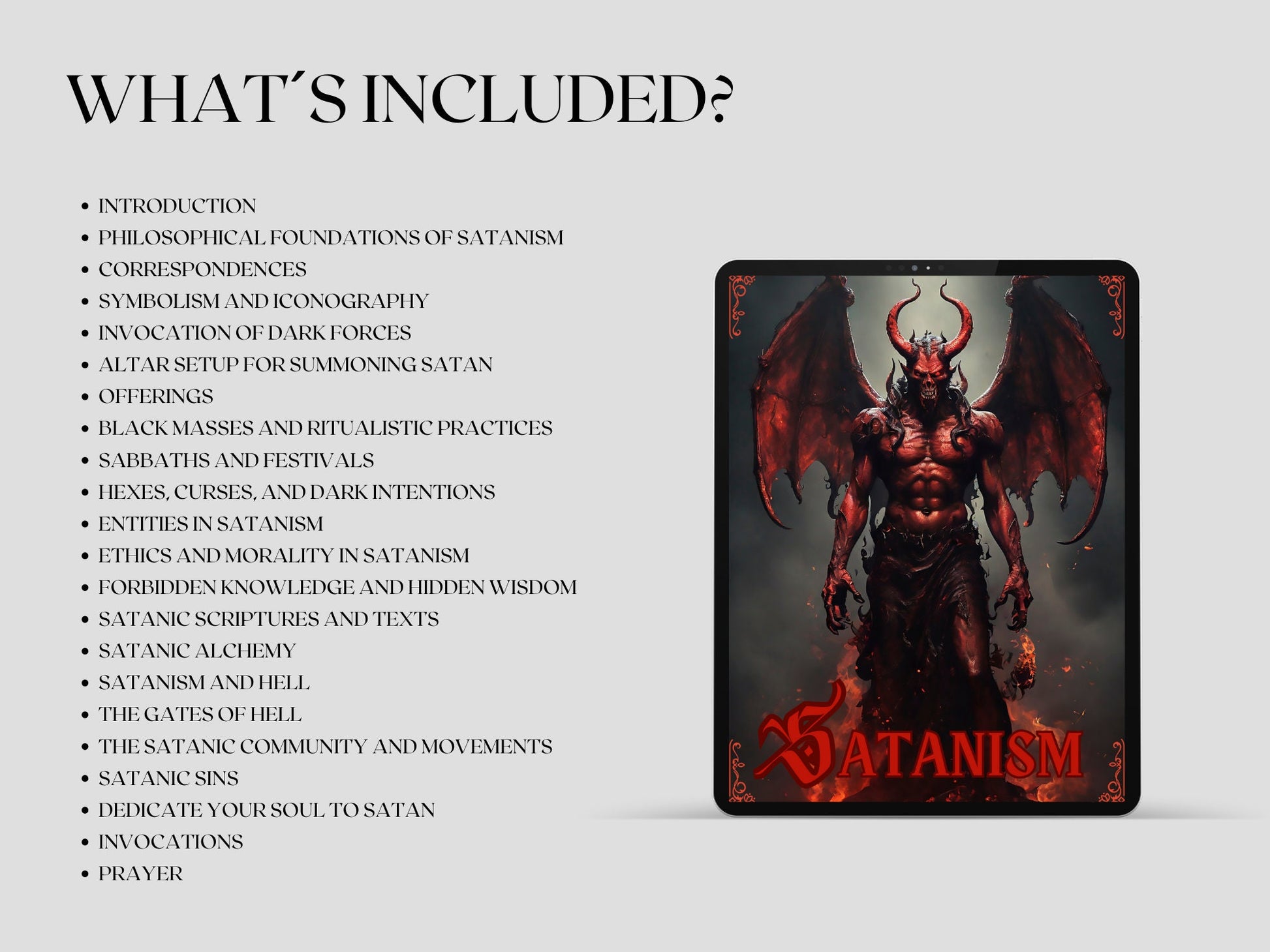 Satanism.Basics. Grimoire printable pages.