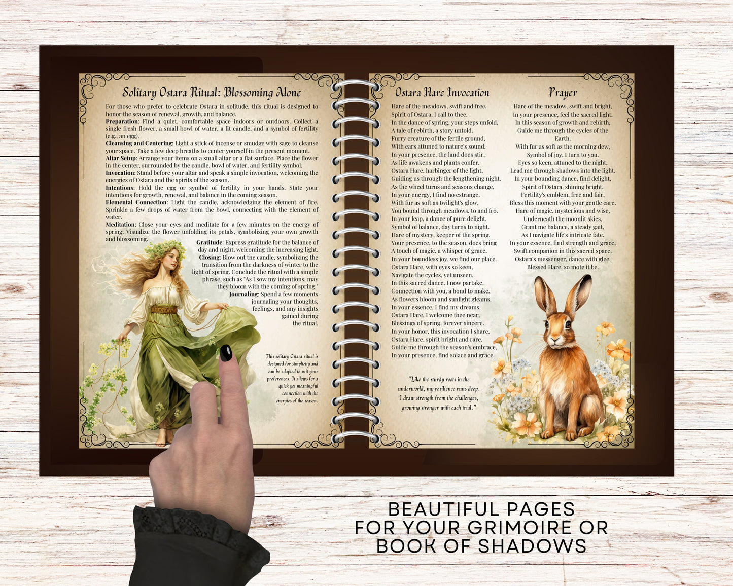 Ostara. Rituals and Ceremonies. Printable pages for your Book Of Shadows or Grimoire.