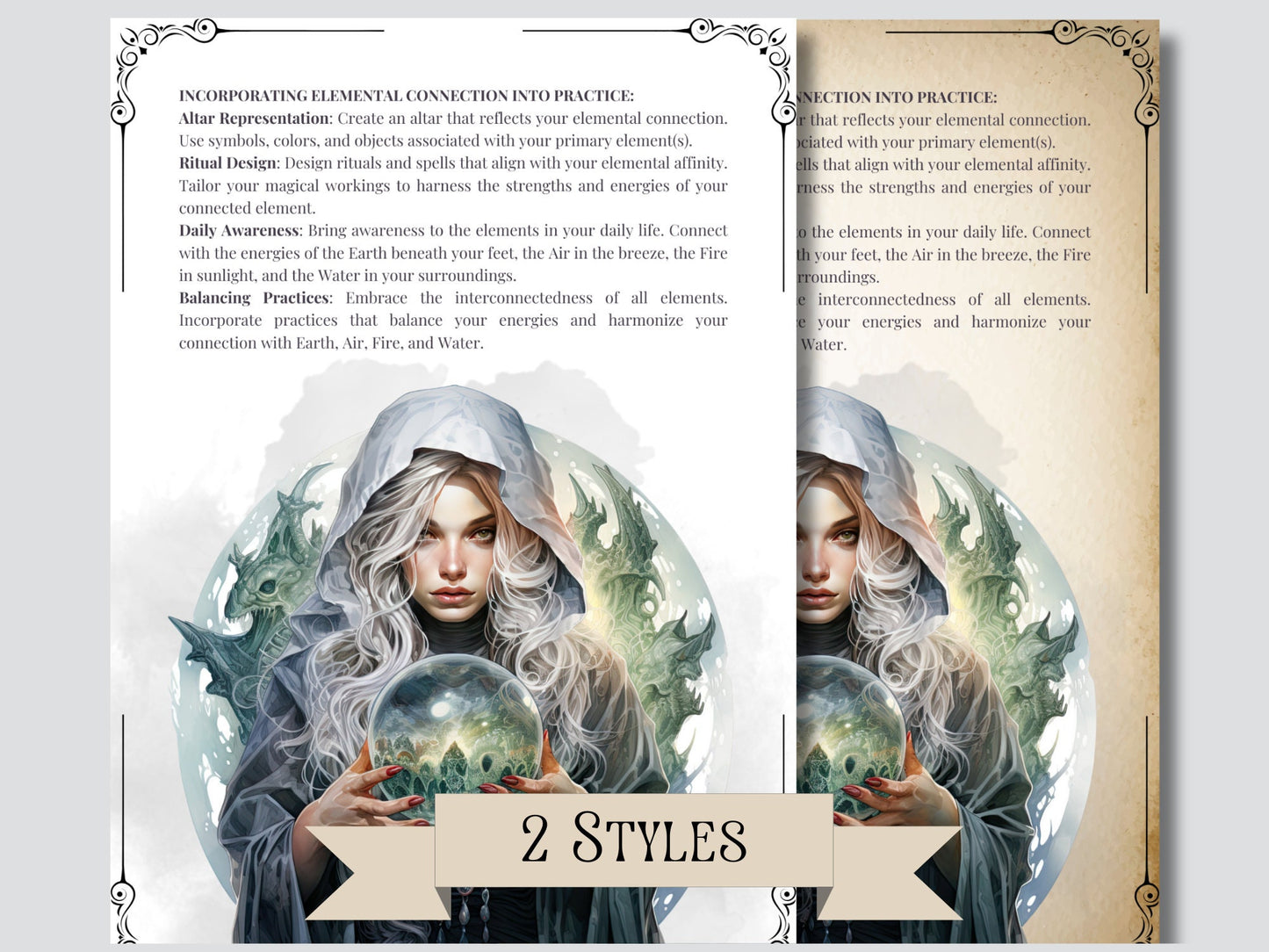 The Elemental Witch. Basics. Beautiful pages for your Grimoire or Book Of Shadows. Printable