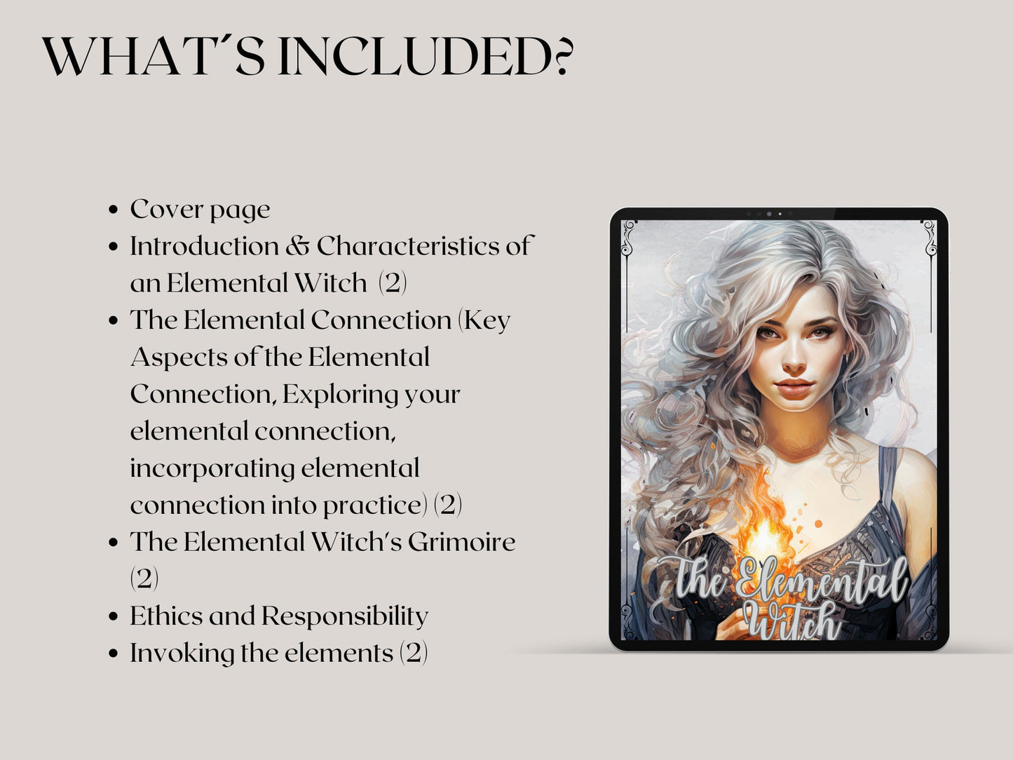 The Elemental Witch. Basics. Beautiful pages for your Grimoire or Book Of Shadows. Printable