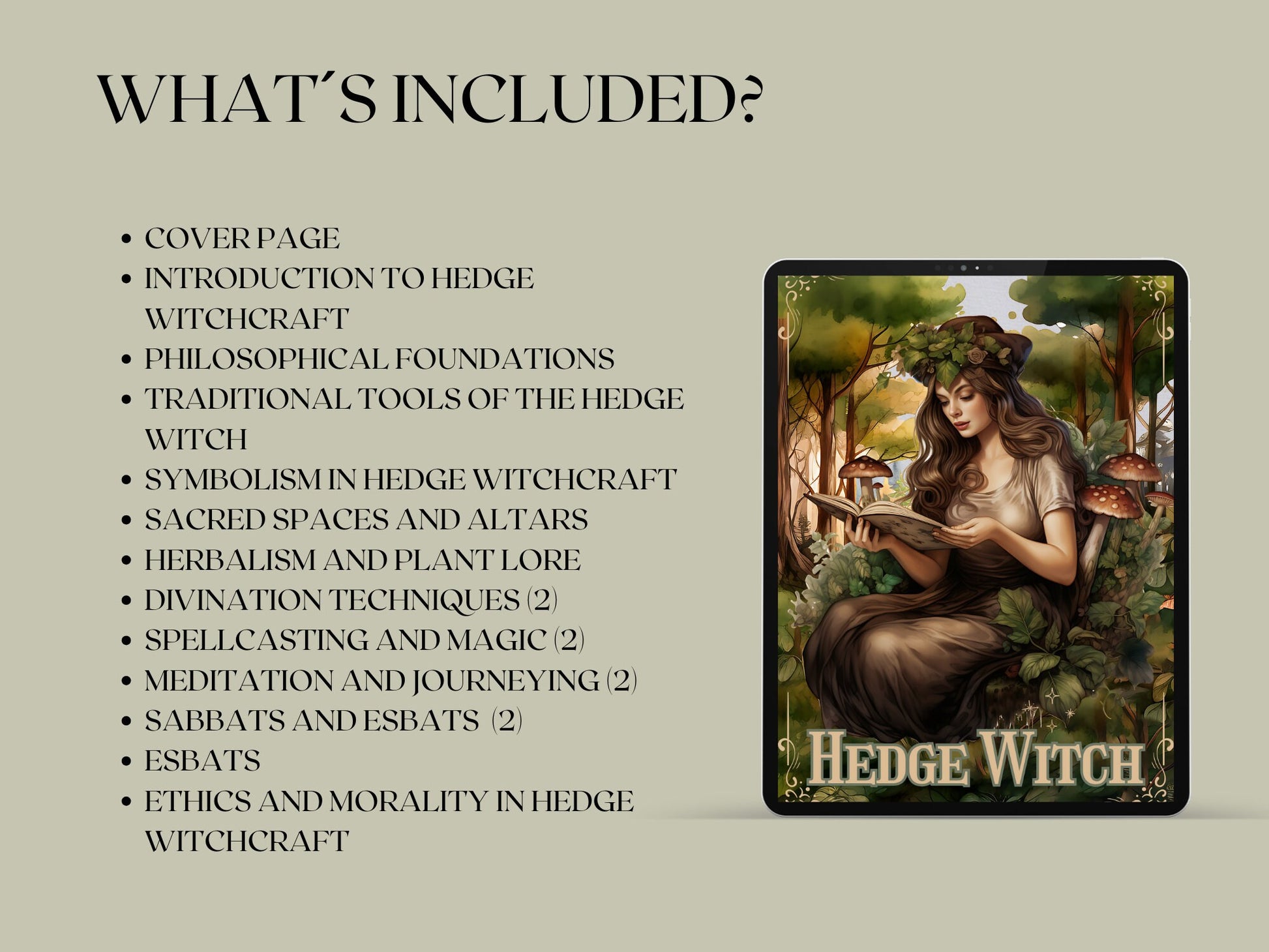 Hedge Witch. Basics. Beautiful pages for your Grimoire or Book Of Shadows
