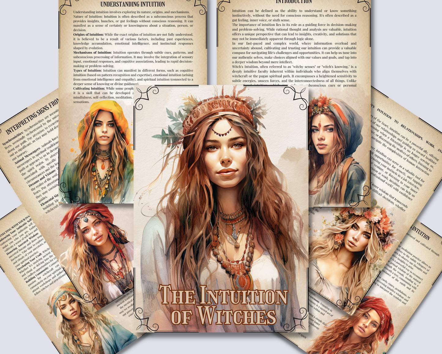 The Intuition of Witches: How to Trust Yourself When Something Doesn't Feel Right. Printable Grimoire pages
