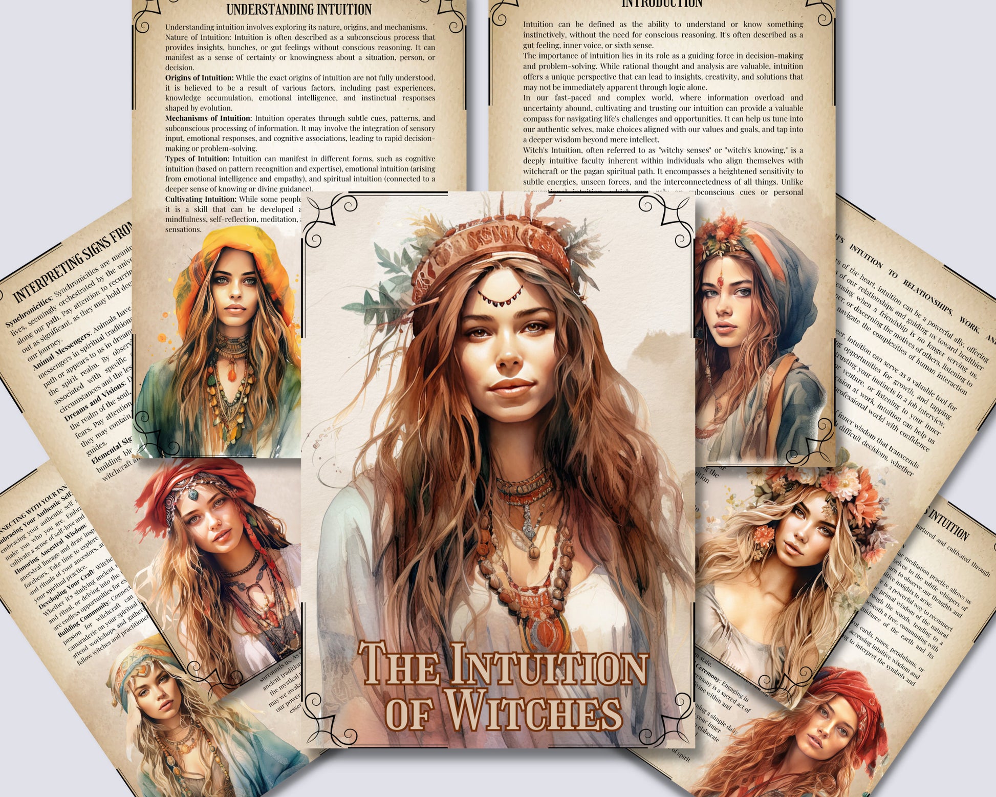 The Intuition of Witches: How to Trust Yourself When Something Doesn't Feel Right. Printable Grimoire pages