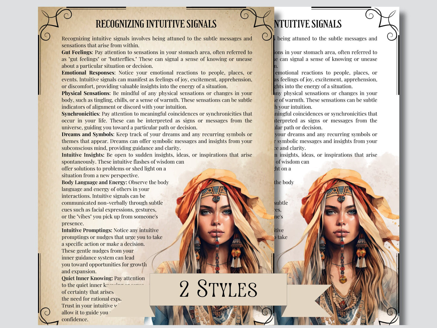 The Intuition of Witches: How to Trust Yourself When Something Doesn't Feel Right. Printable Grimoire pages