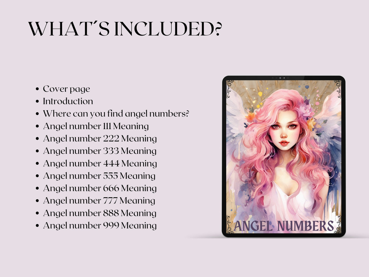 Angel numbers meanings + Bonus (Aura with Angel Numbers Set Wall Art). Printable