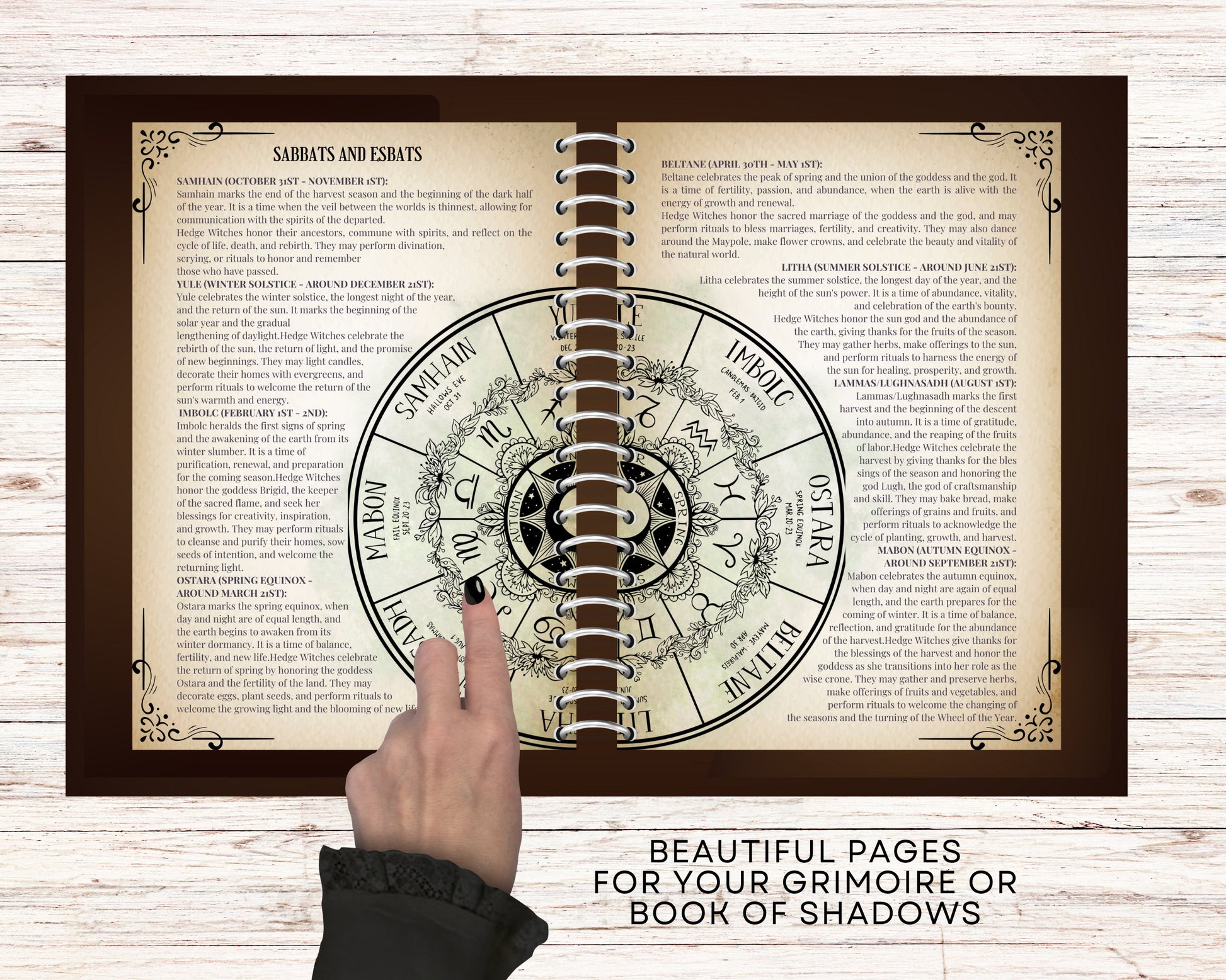 Hedge Witch. Basics. Beautiful pages for your Grimoire or Book Of Shadows