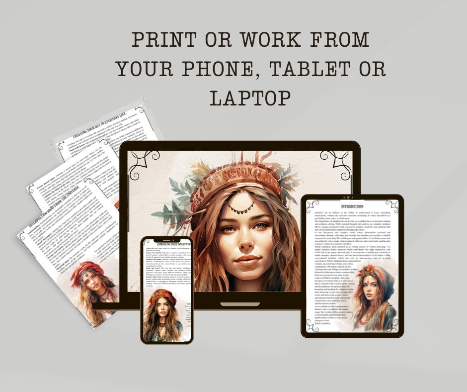 The Intuition of Witches: How to Trust Yourself When Something Doesn't Feel Right. Printable Grimoire pages