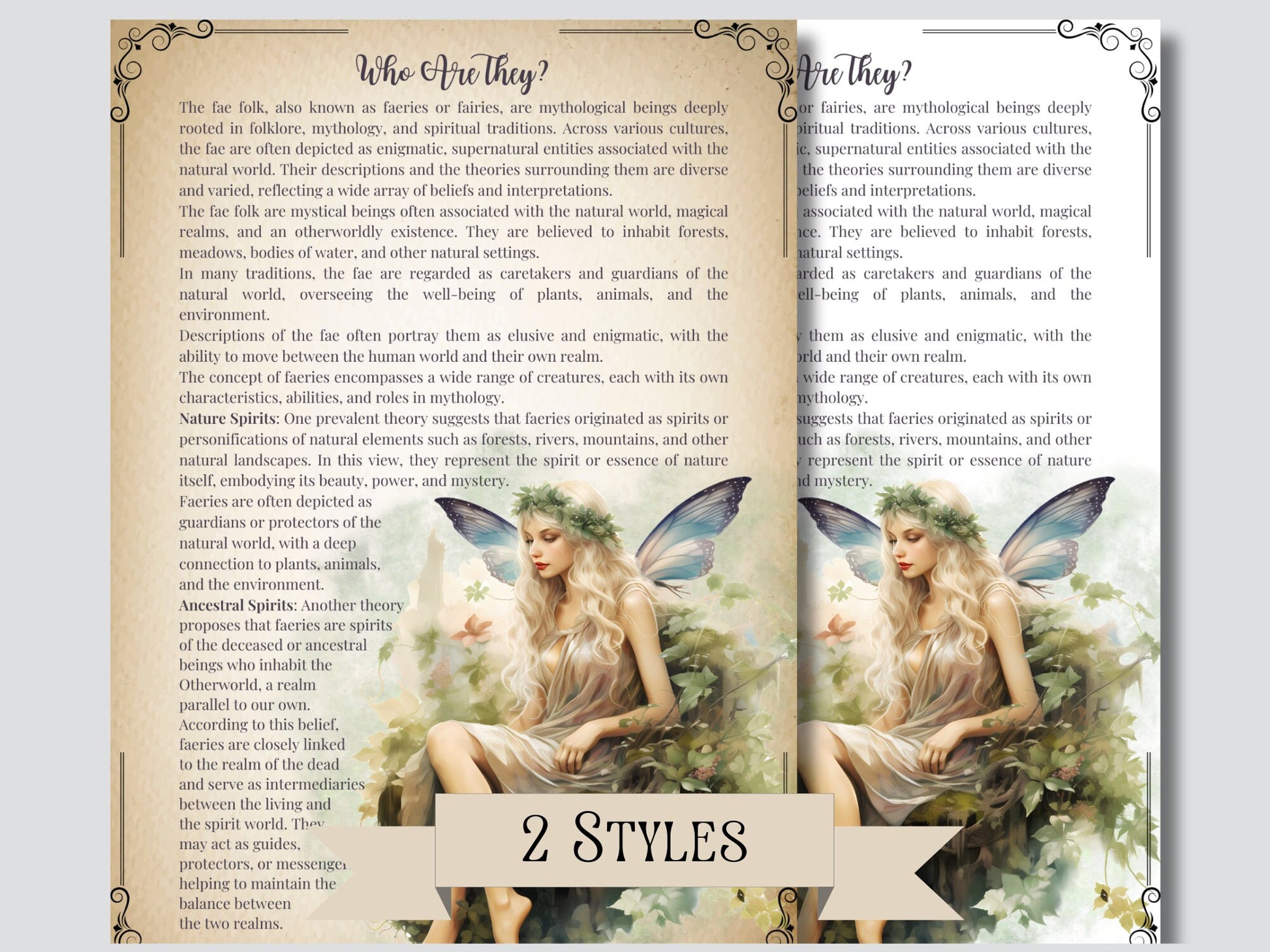 The Fae Folk: Your ULTIMATE Basic Guide on Everything About Fairies. PRINTABLE.