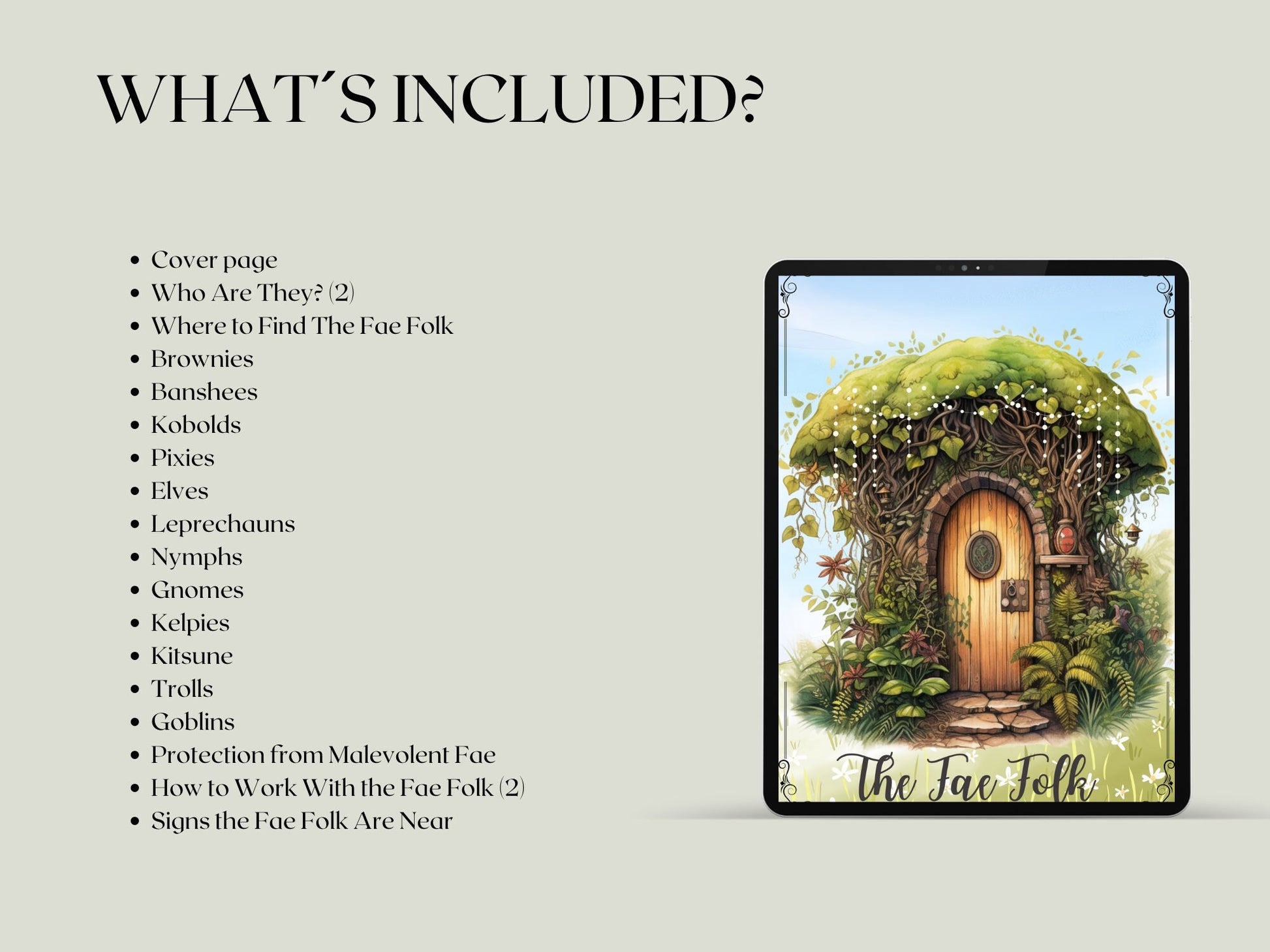 The Fae Folk: Your ULTIMATE Basic Guide on Everything About Fairies. PRINTABLE.