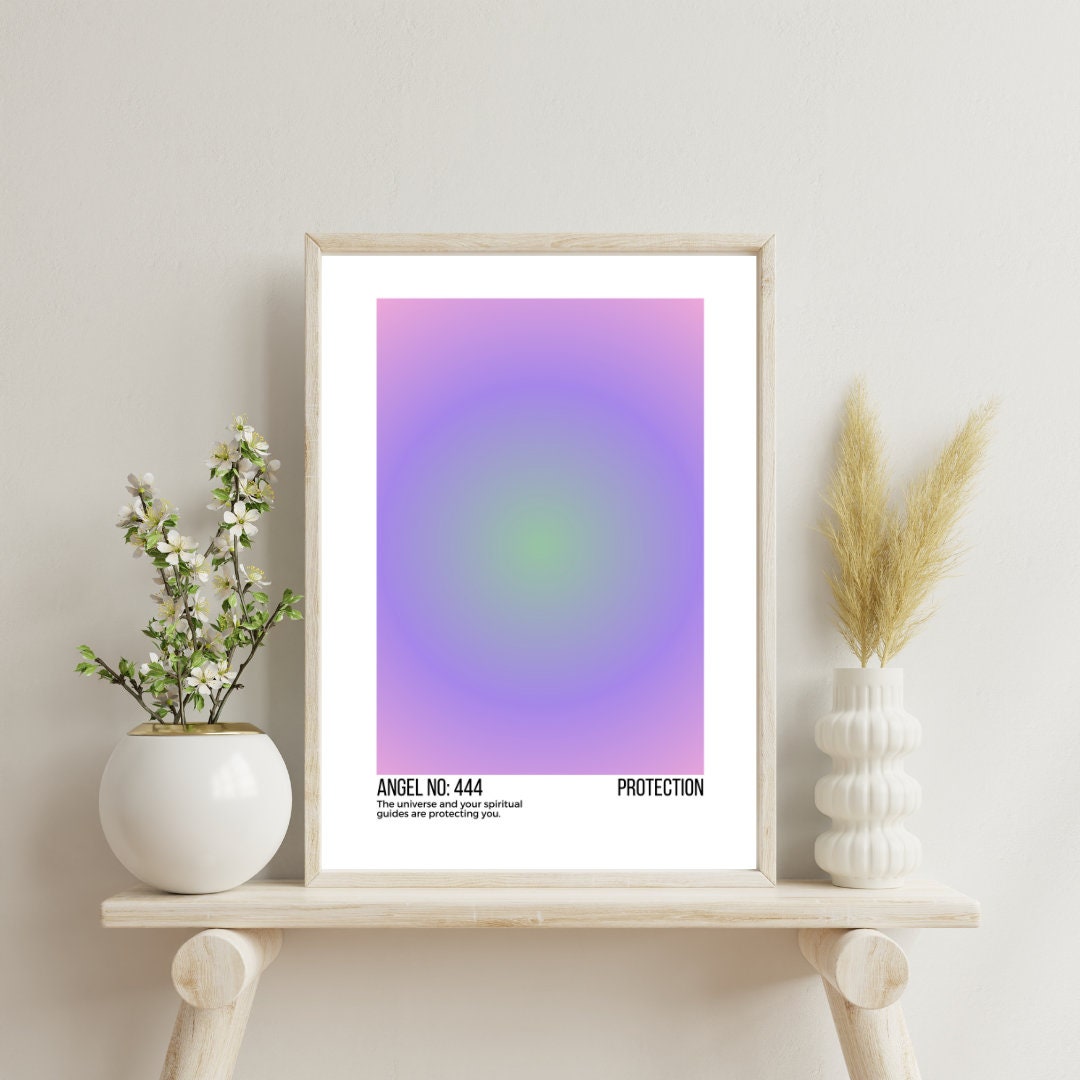 Angel numbers meanings + Bonus (Aura with Angel Numbers Set Wall Art). Printable