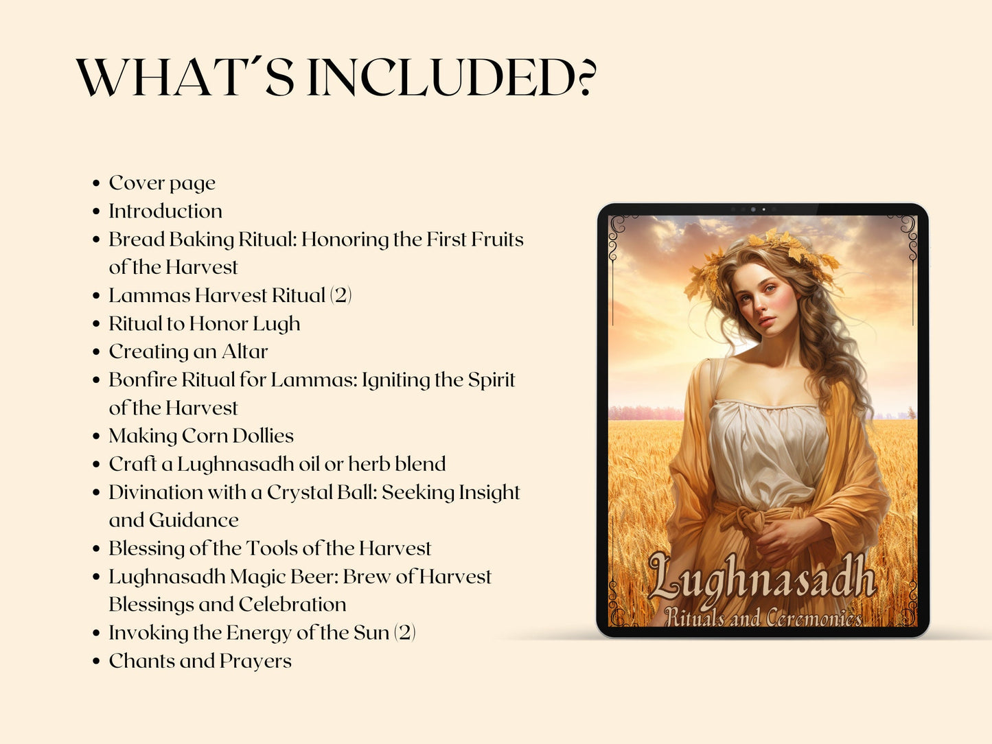 Lughnasadh. Lammas. Rituals and Ceremonies. Printable pages for your Book Of Shadows or Grimoire.