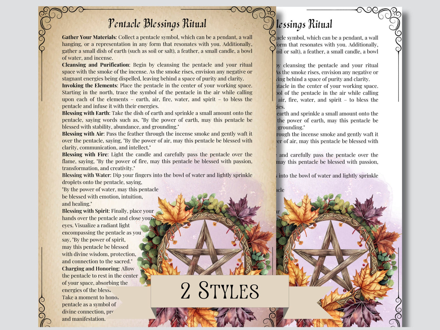 Mabon. Rituals and Ceremonies. Printable pages for your Book Of Shadows. Printable